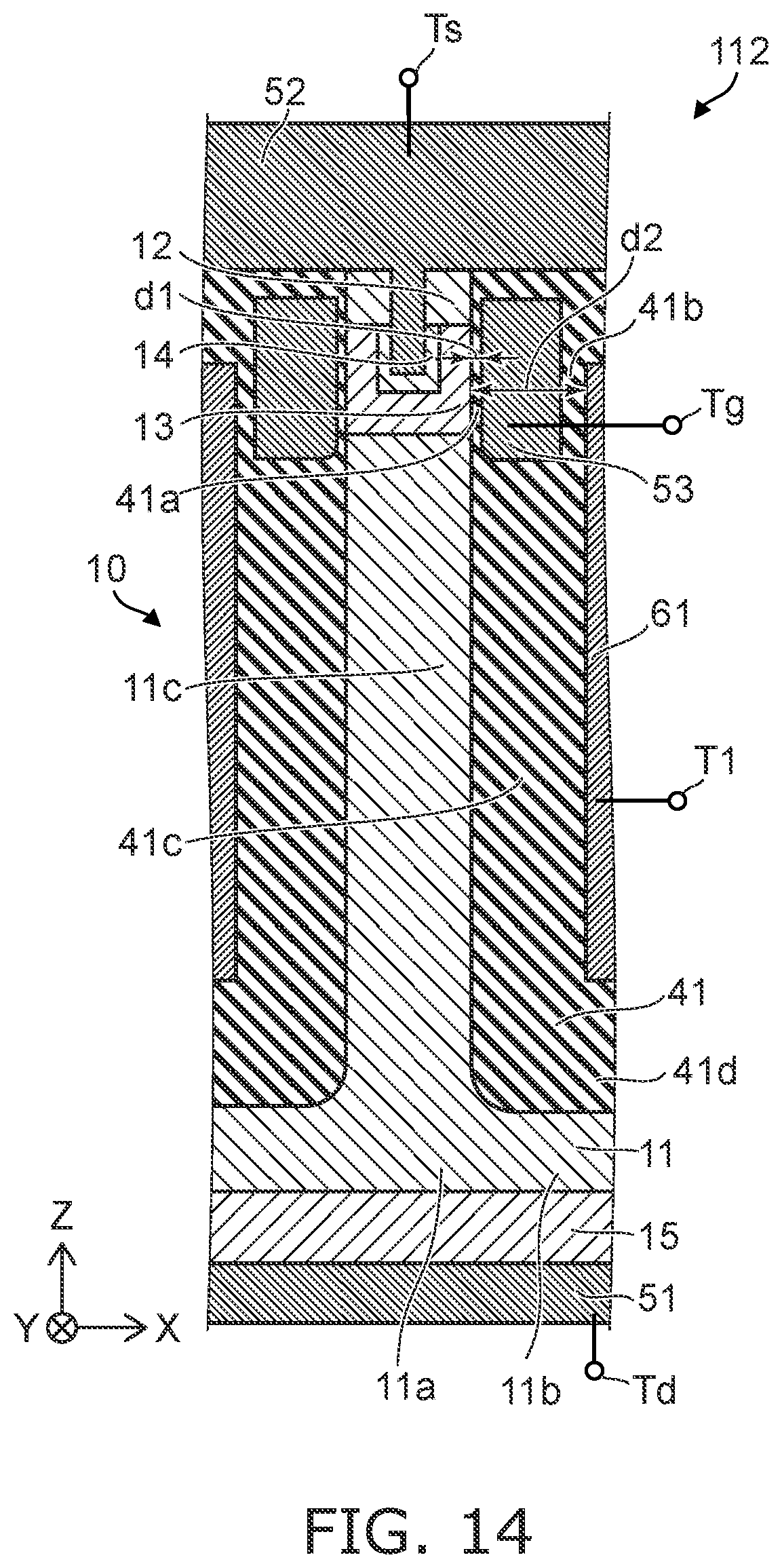 Patent US11777025 Figure 14 – Semiconductor device