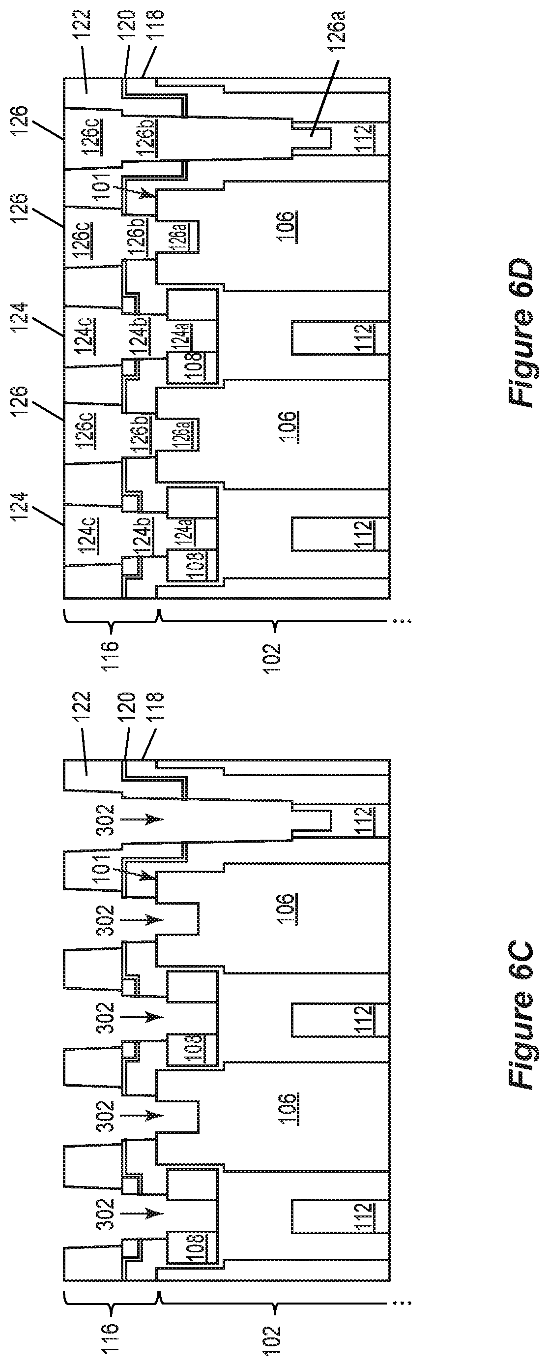 Patent US11777026 Figure 13 – Power semiconductor device having low-k dielectric gaps between adjacent metal contacts
