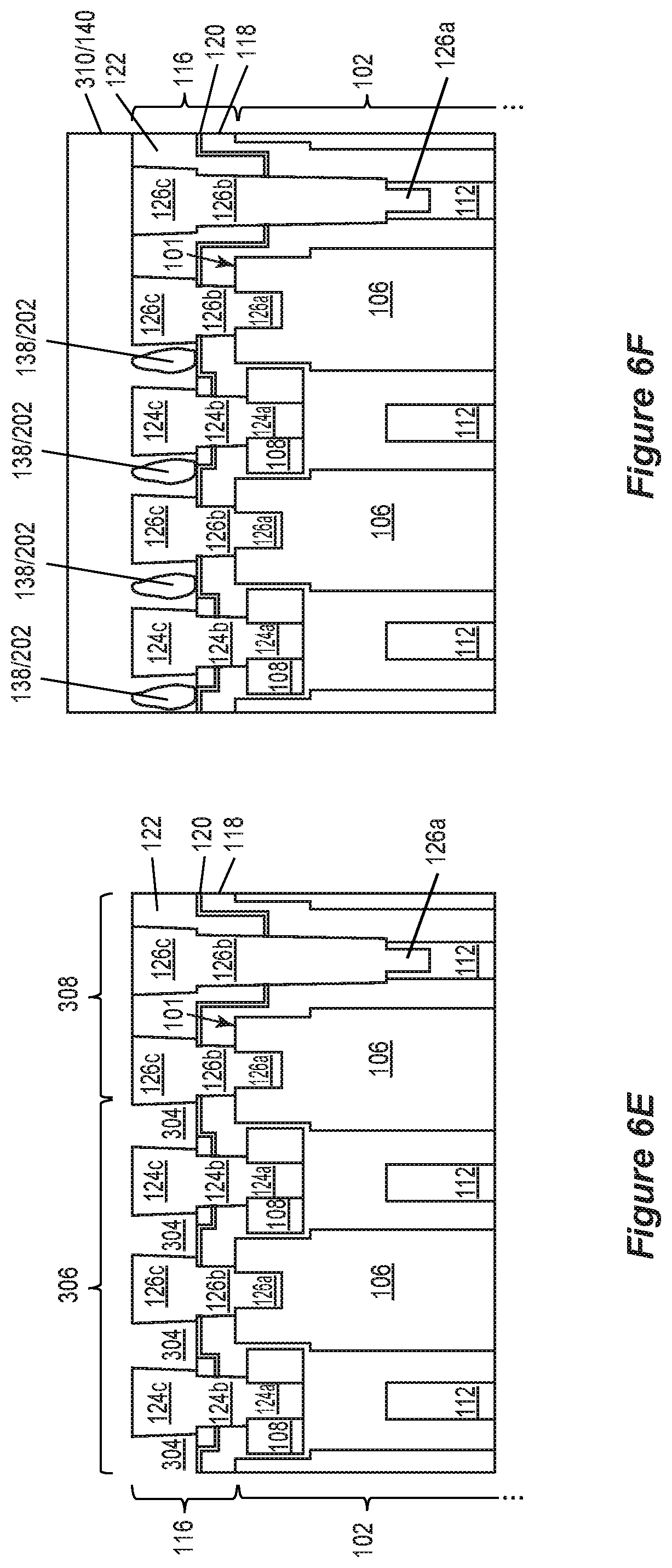 Patent US11777026 Figure 14 – Power semiconductor device having low-k dielectric gaps between adjacent metal contacts