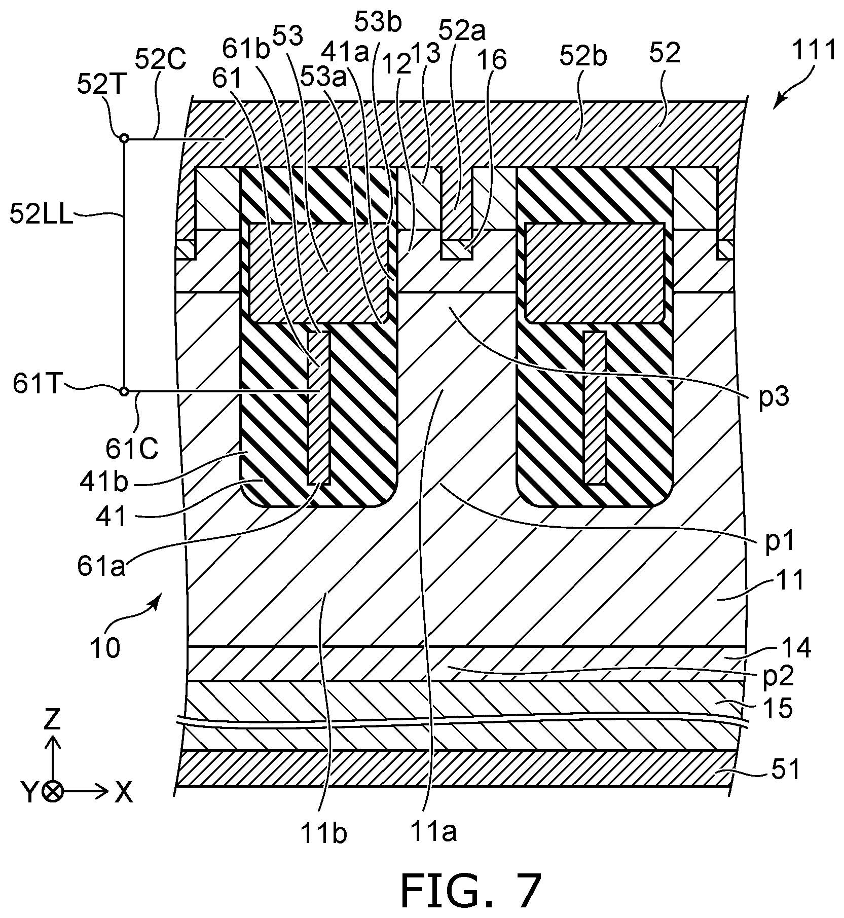 Patent US11777028 Figure 7 – Semiconductor device