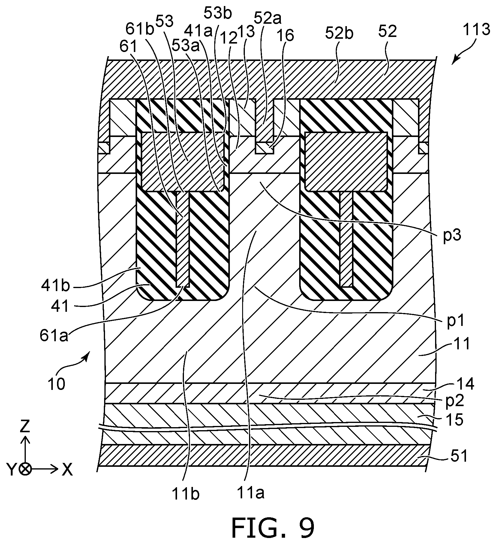 Patent US11777028 Figure 9 – Semiconductor device
