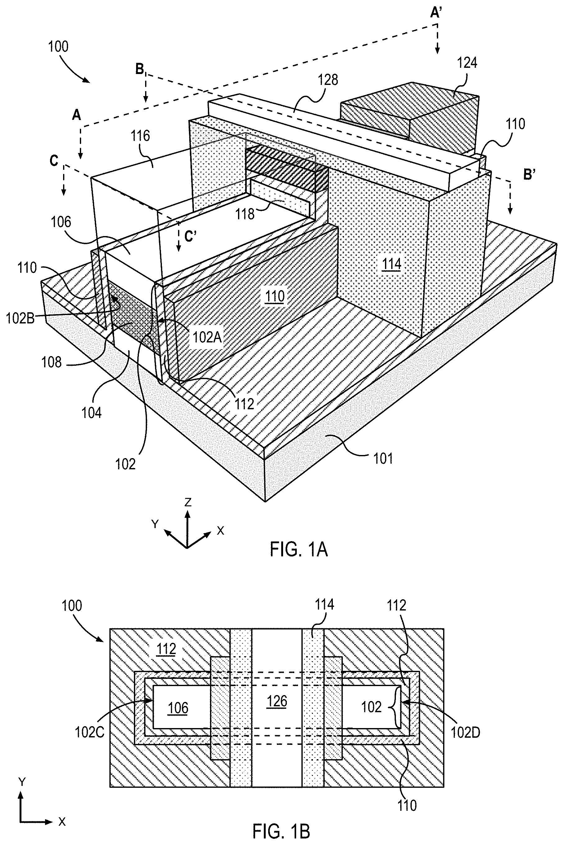 Patent US11777029 Figure 1 – Vertical transistors for ultra-dense logic and memory applications