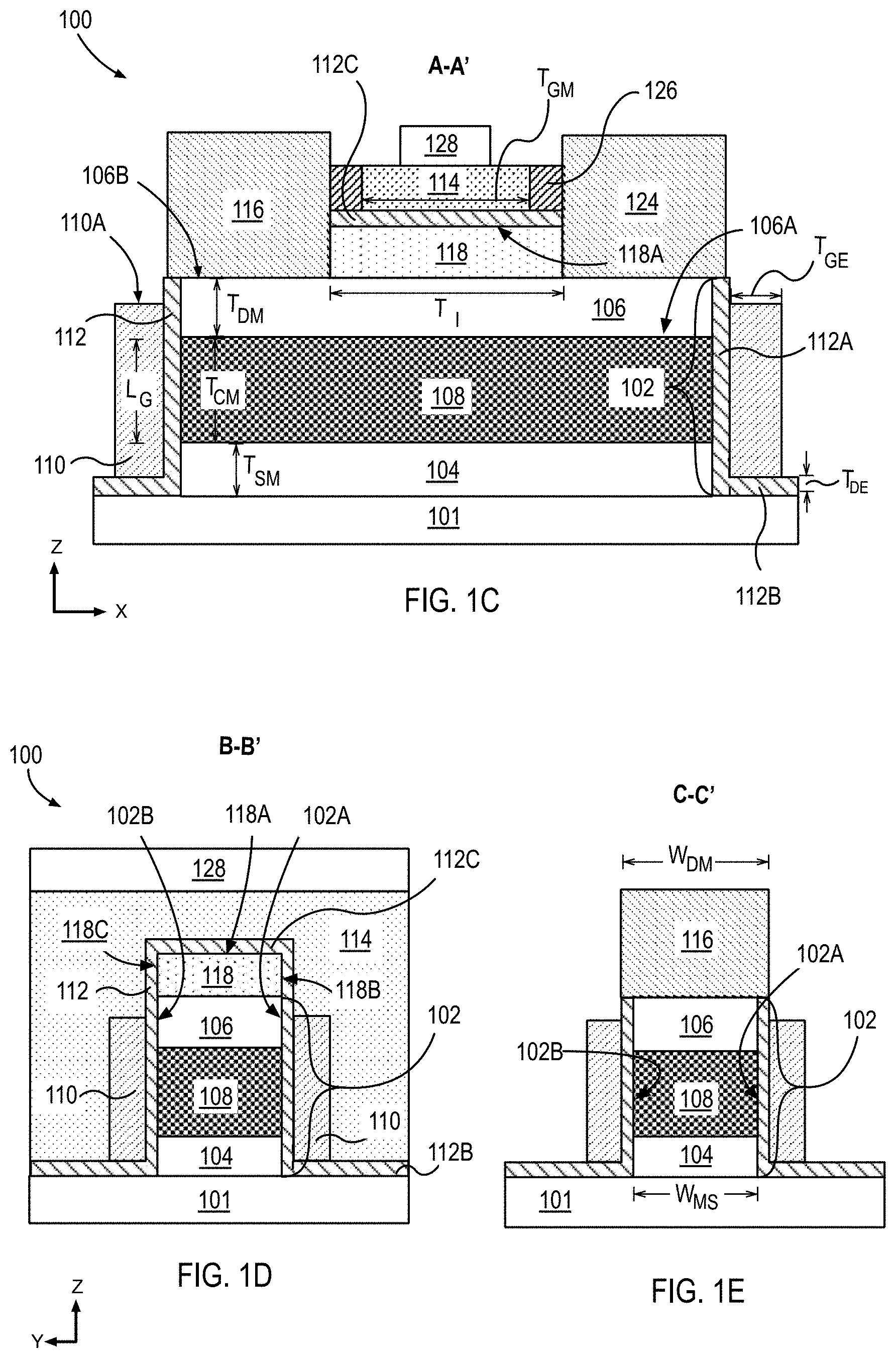 Patent US11777029 Figure 2 – Vertical transistors for ultra-dense logic and memory applications