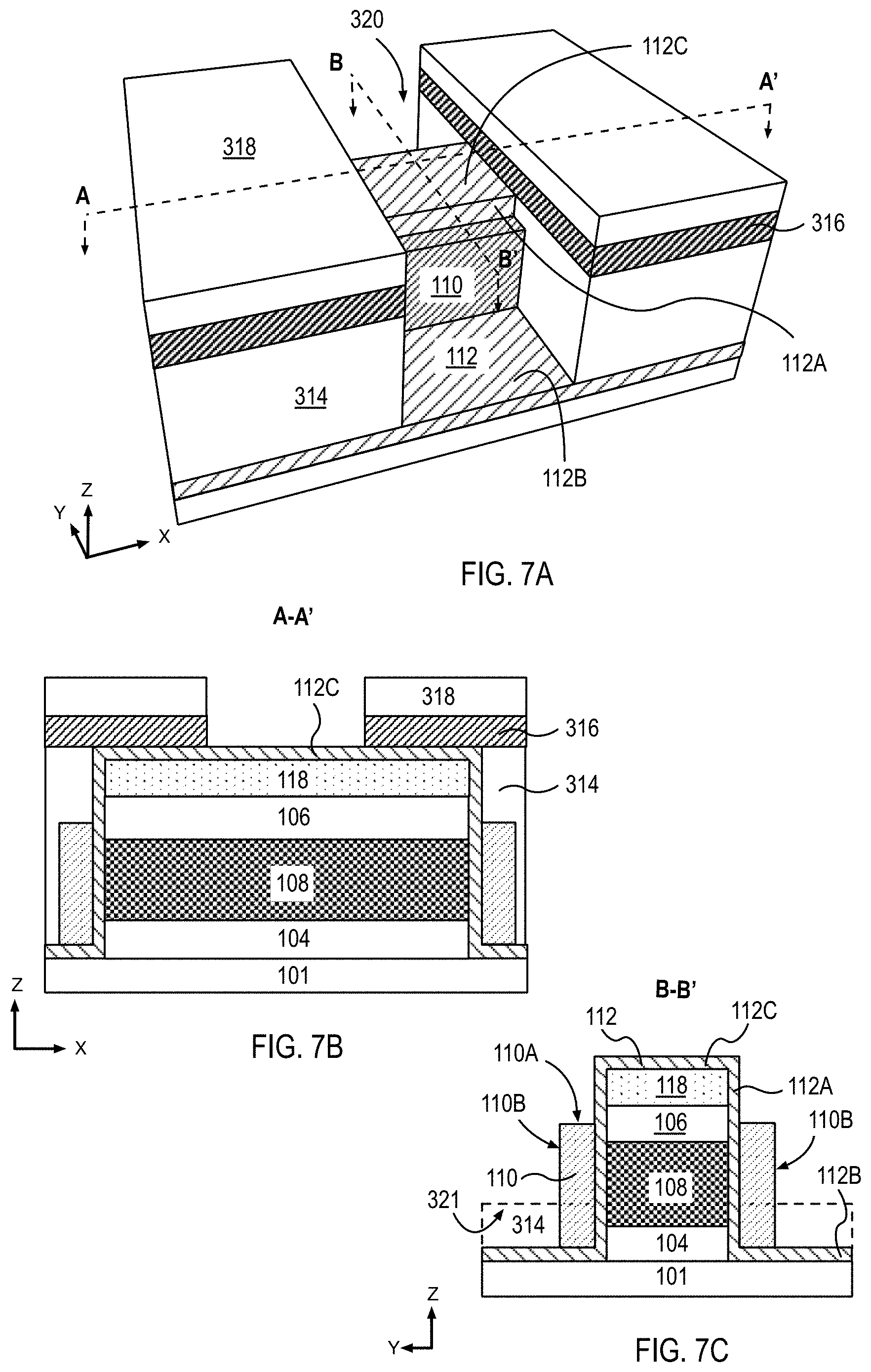 Patent US11777029 Figure 8 – Vertical transistors for ultra-dense logic and memory applications