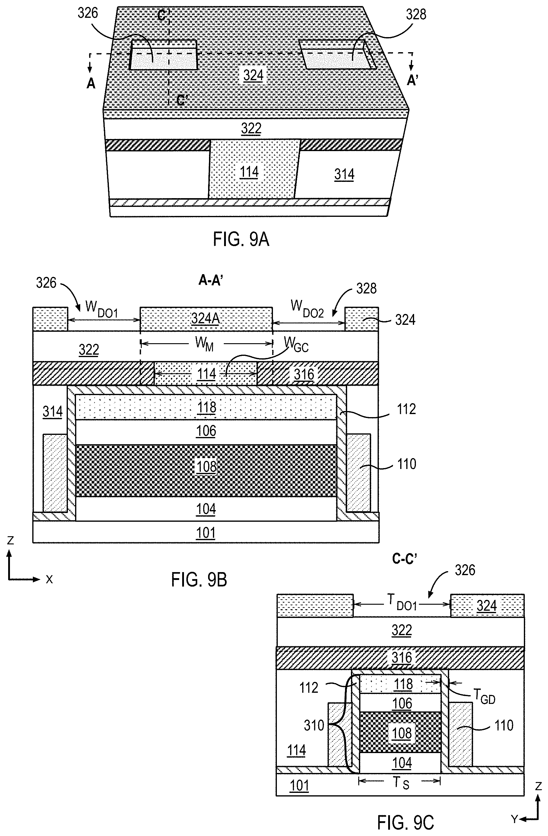 Patent US11777029 Figure 10 – Vertical transistors for ultra-dense logic and memory applications
