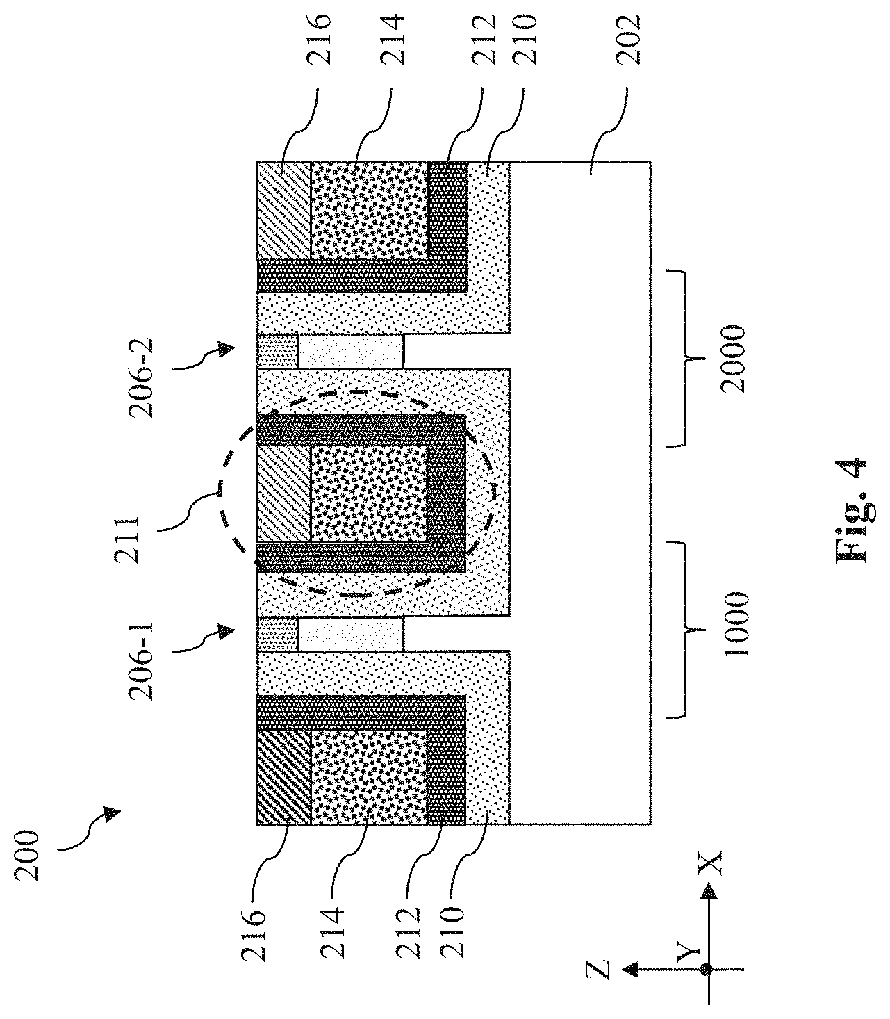 Patent US11777033 Figure 4 – Transistors having vertical nanostructures