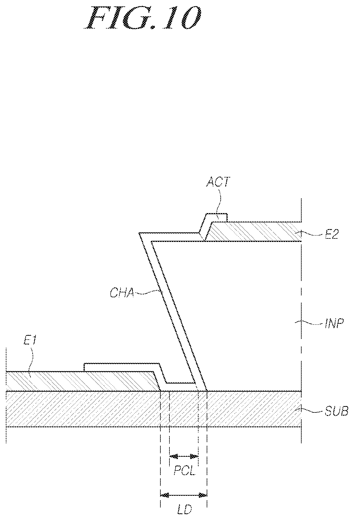 Patent US11777037 Figure 10 – Transistor having vertical structure and electric device