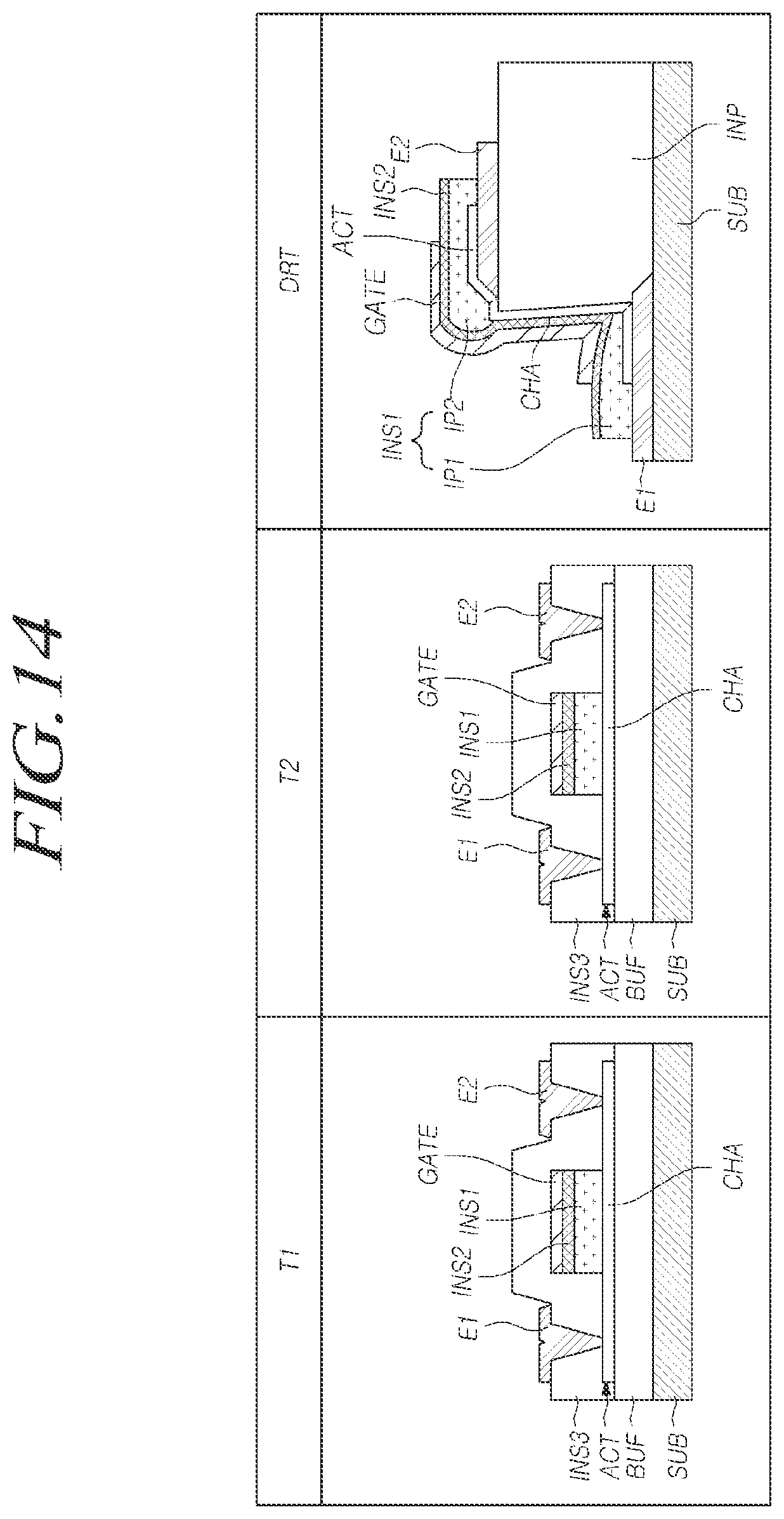 Patent US11777037 Figure 14 – Transistor having vertical structure and electric device