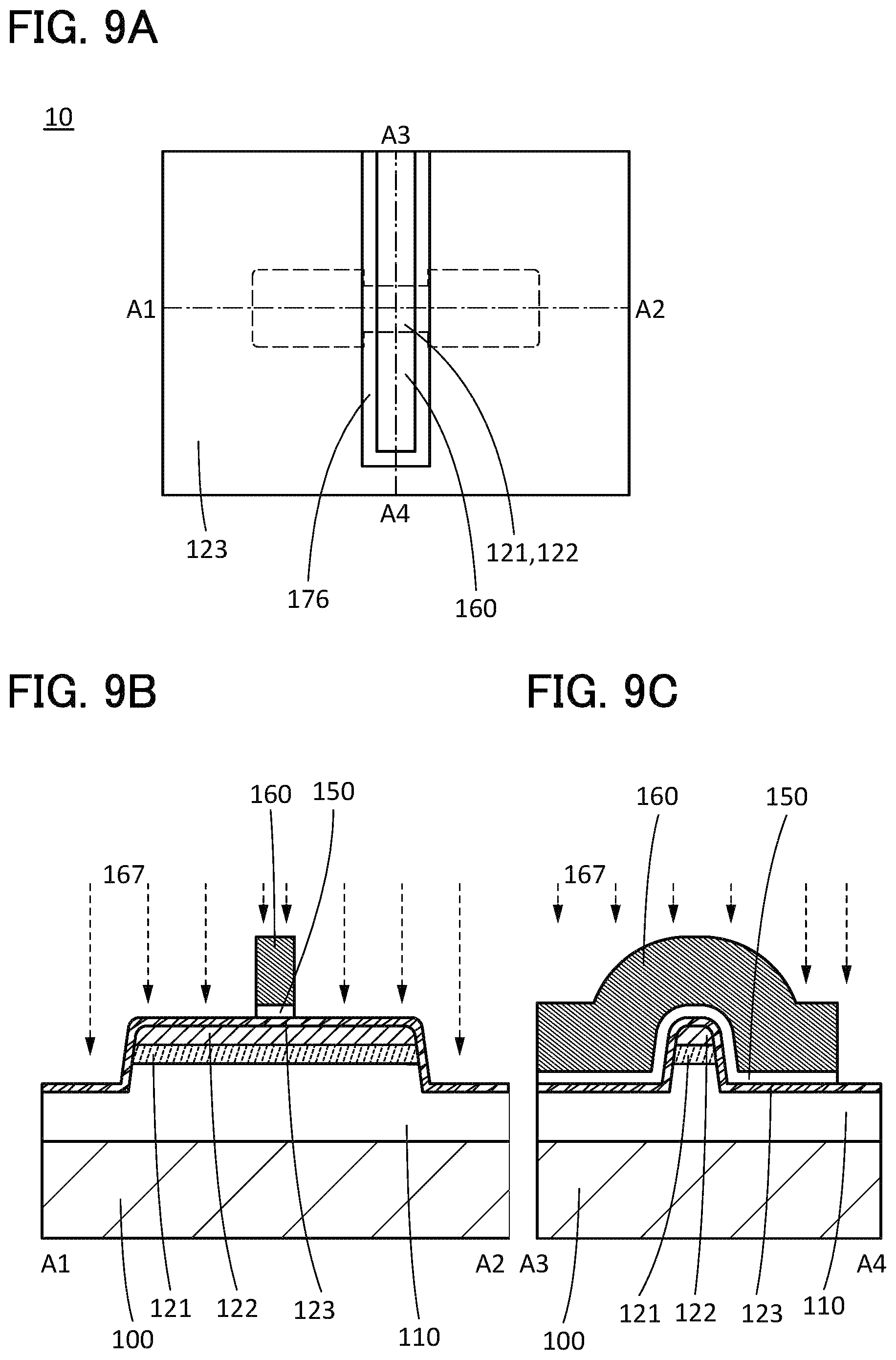 Patent US11777038 Figure 9 – Semiconductor device, method for manufacturing the same, and electronic device