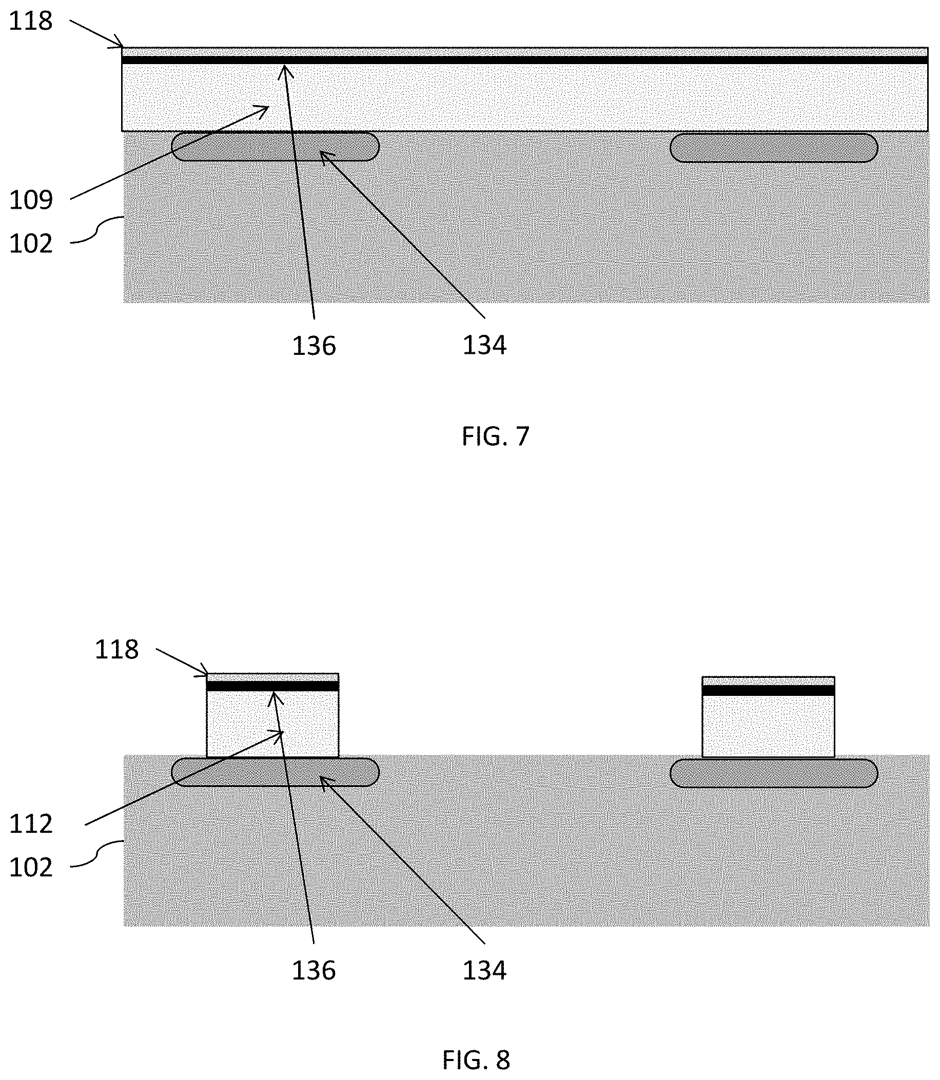 Patent US11777043 Figure 4 – Photodetectors with substrate extensions adjacent photodiodes