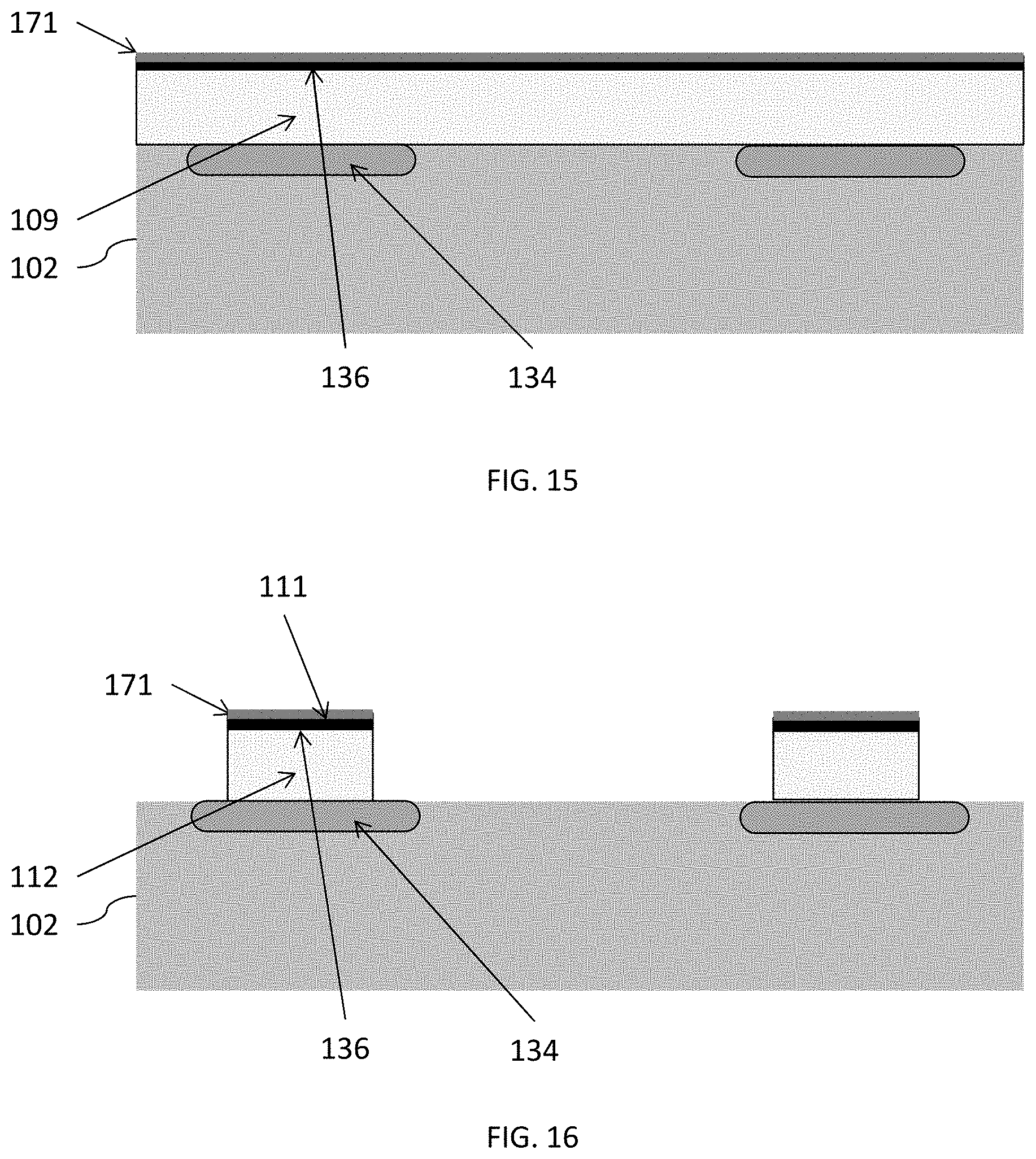 Patent US11777043 Figure 8 – Photodetectors with substrate extensions adjacent photodiodes