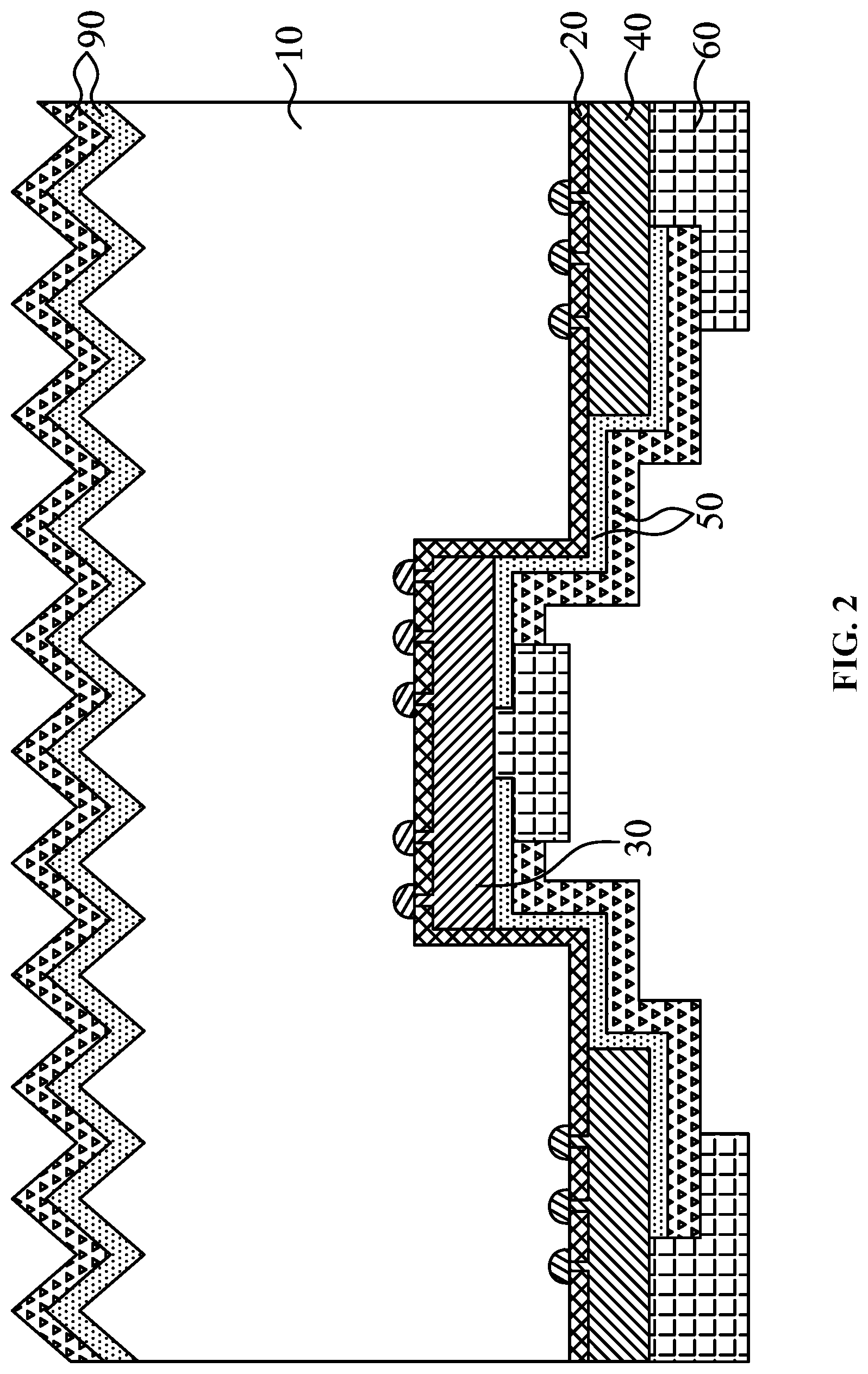 Patent US11777045 Figure 2 – Back contact structure and selective contact region buried solar cell comprising the same