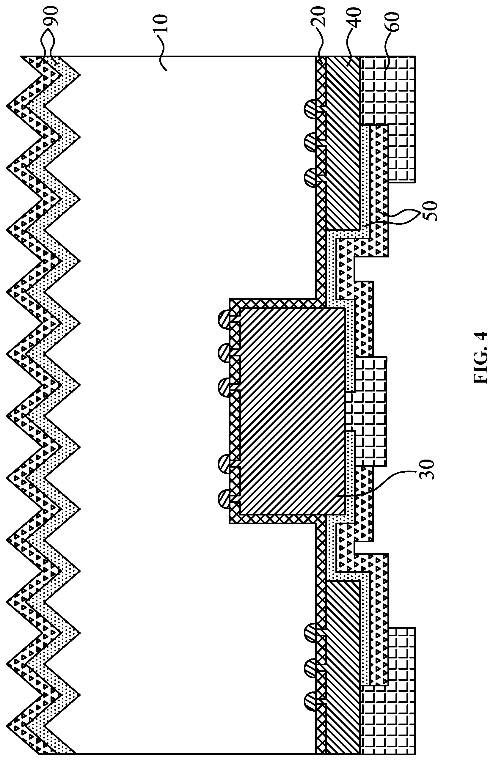 Patent US11777045 Figure 4 – Back contact structure and selective contact region buried solar cell comprising the same
