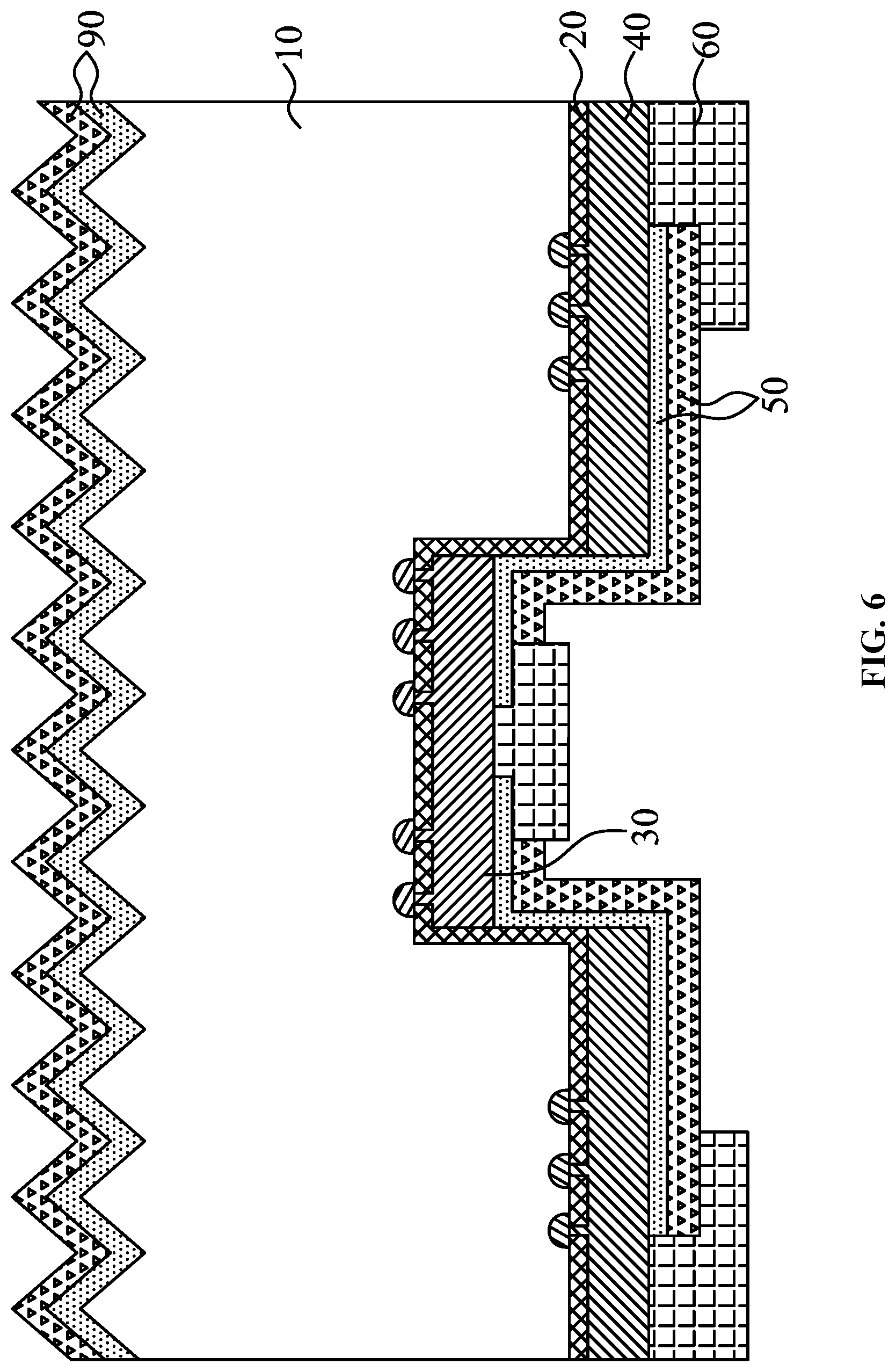 Patent US11777045 Figure 6 – Back contact structure and selective contact region buried solar cell comprising the same