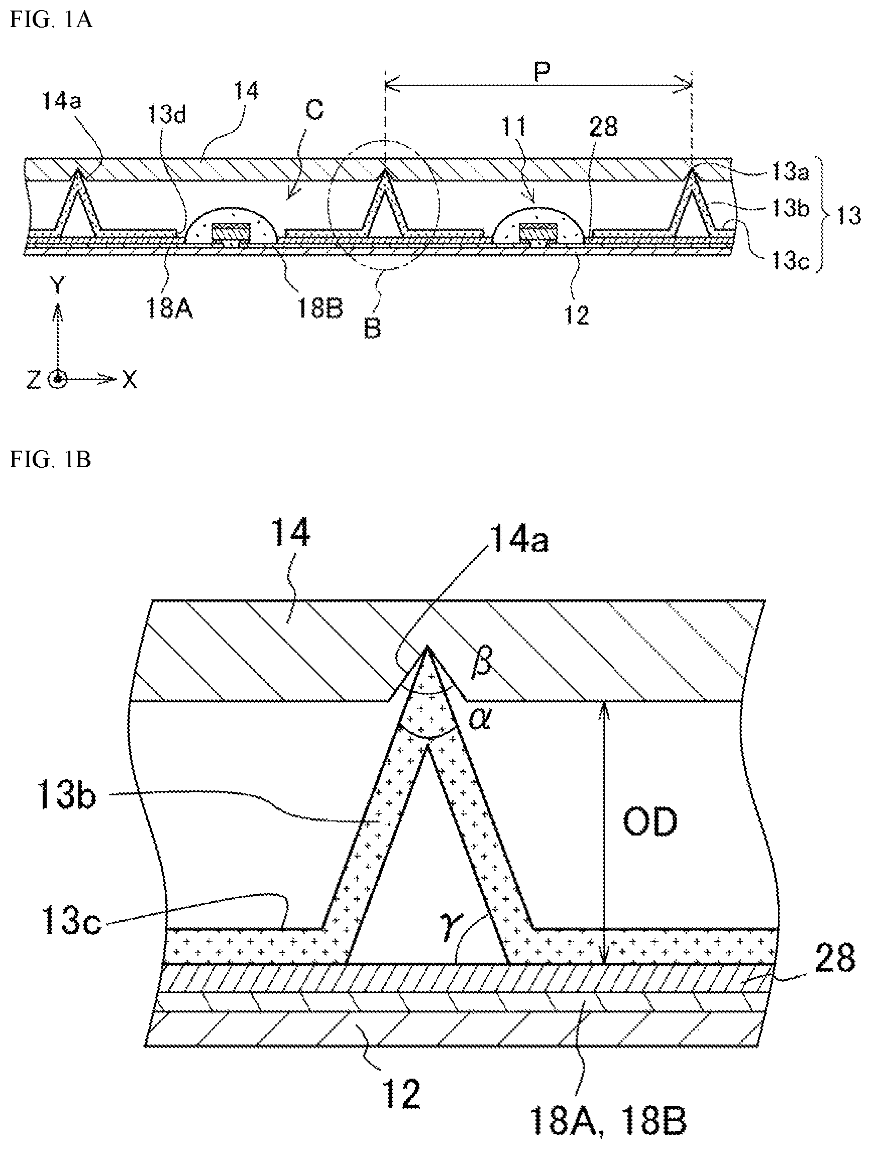 Patent US11777055 — Light emitting device — Figure 1