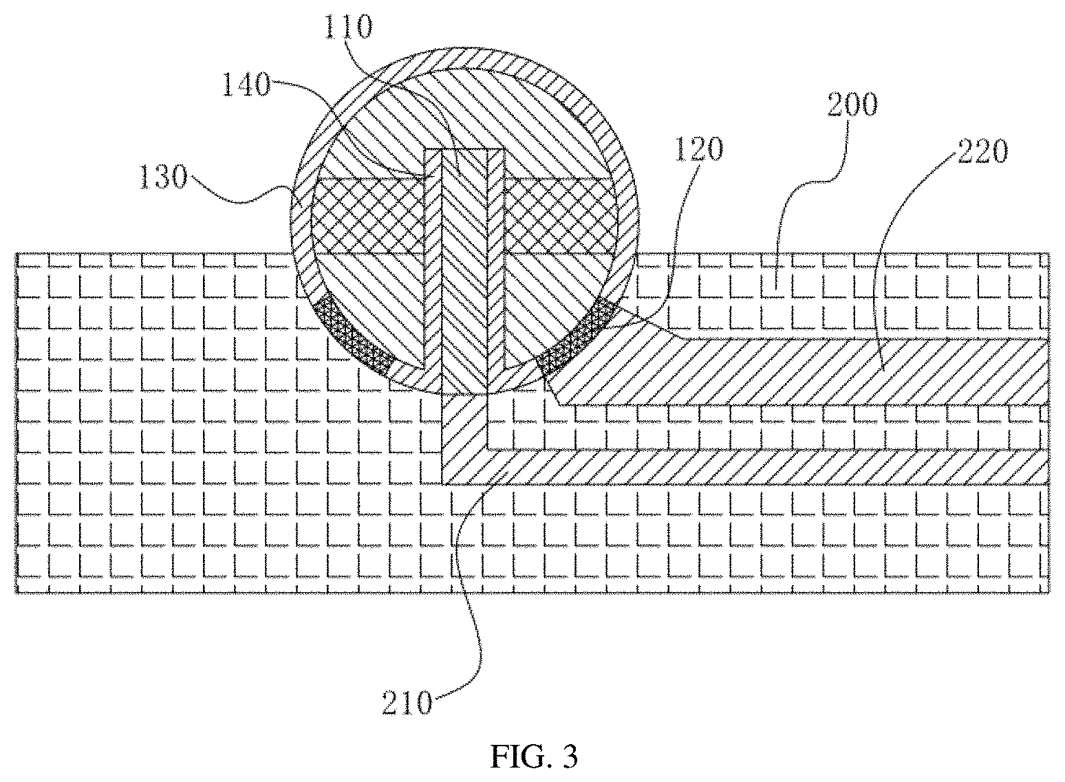 Patent US11777057 Figure 2 – Spherical LED chip, method for manufacturing the same, display panel, and method for spherical LED chip transfer