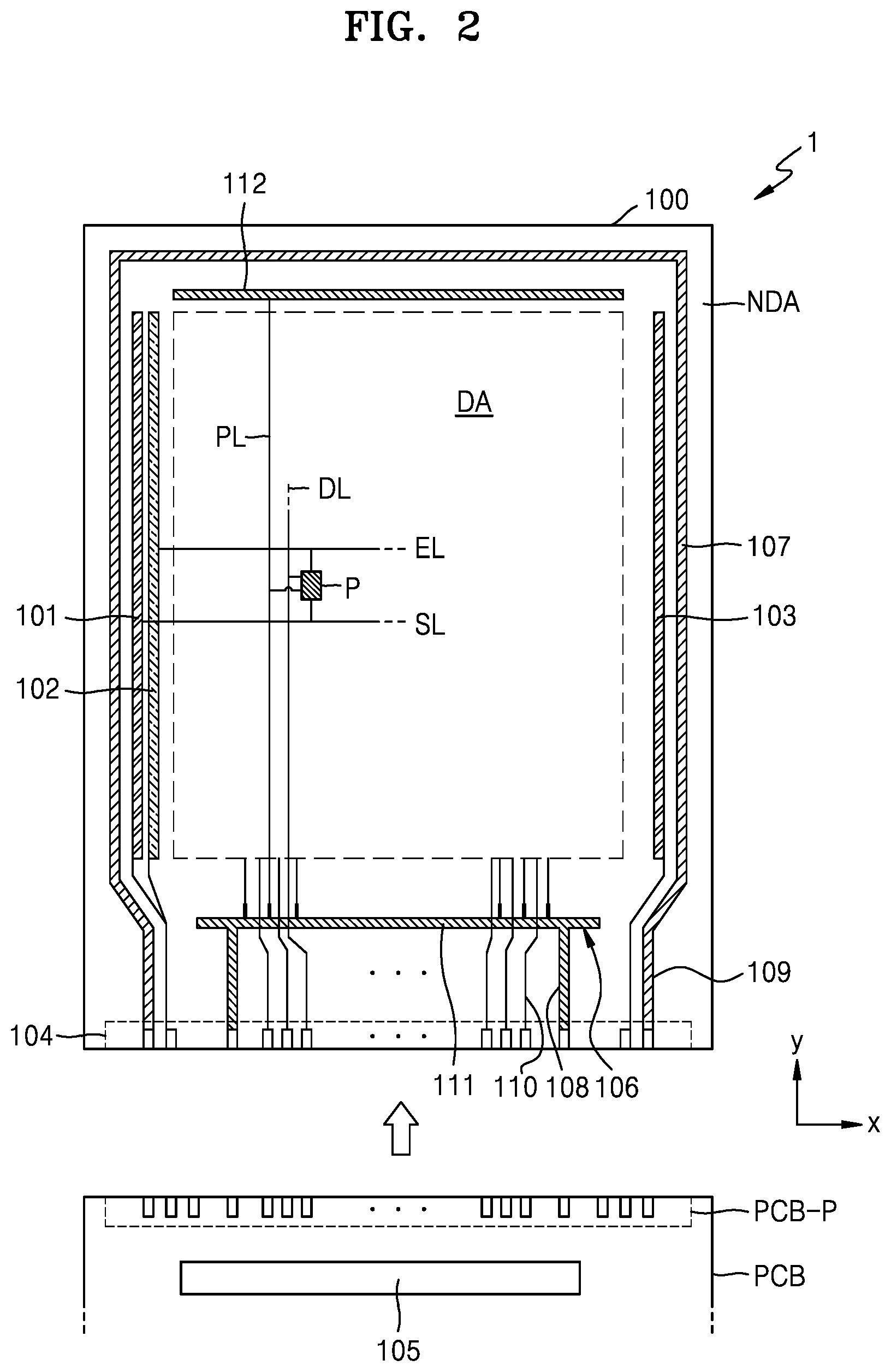 Patent US11777058 Figure 2 – Light-emitting device and display apparatus including the same