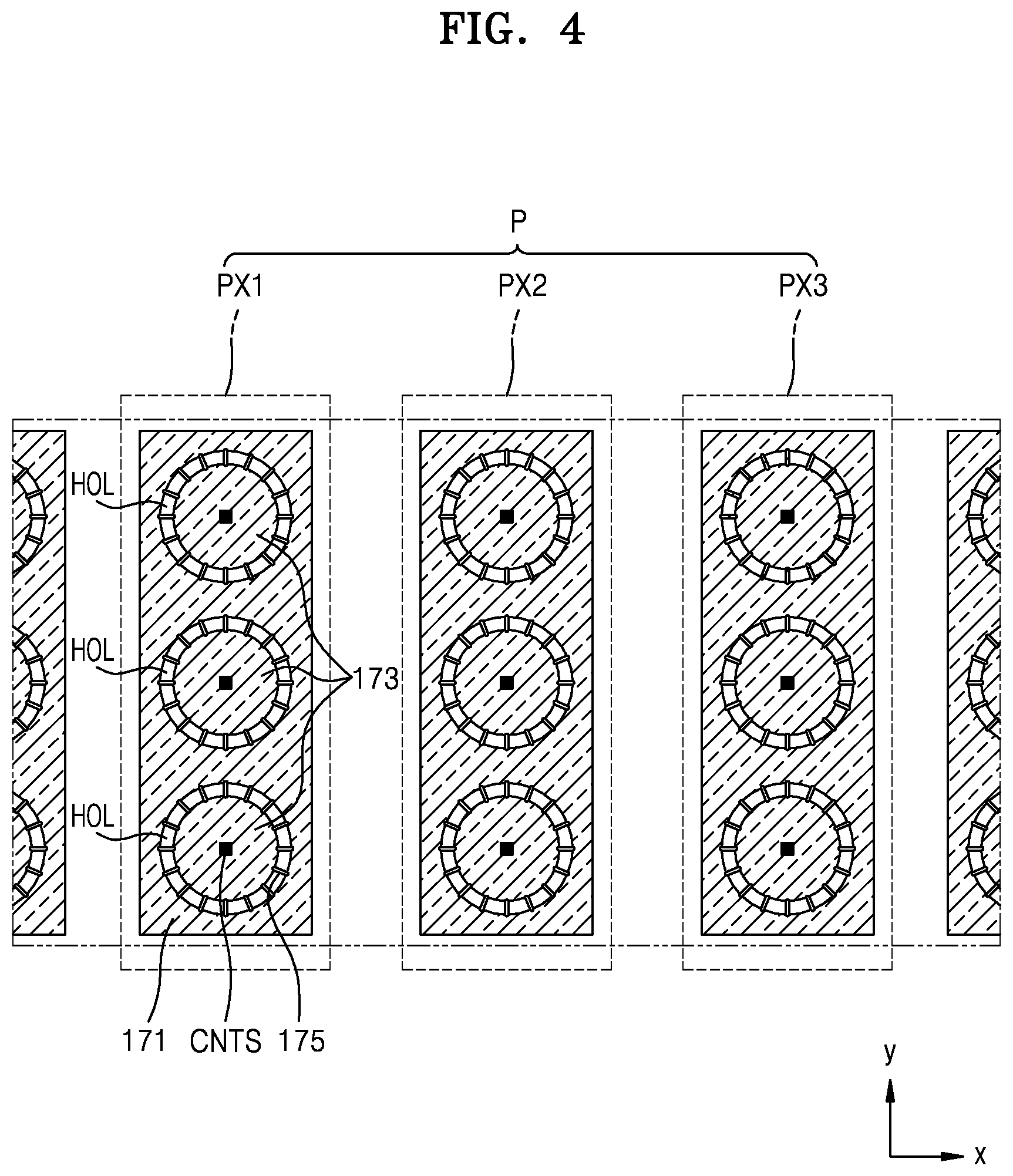 Patent US11777058 Figure 4 – Light-emitting device and display apparatus including the same