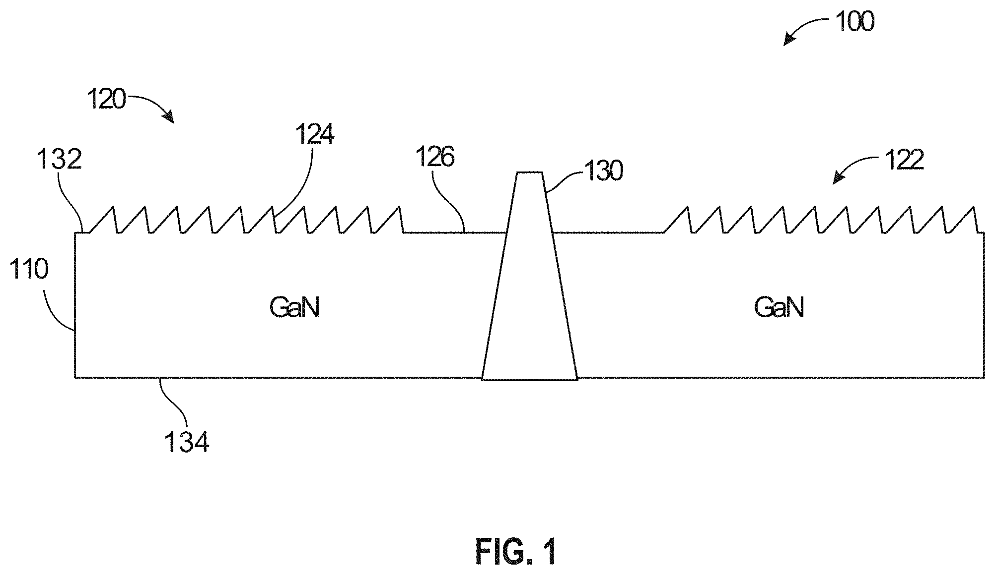 Patent US11777059 Figure 1 – Pixelated light-emitting diode for self-aligned photoresist patterning