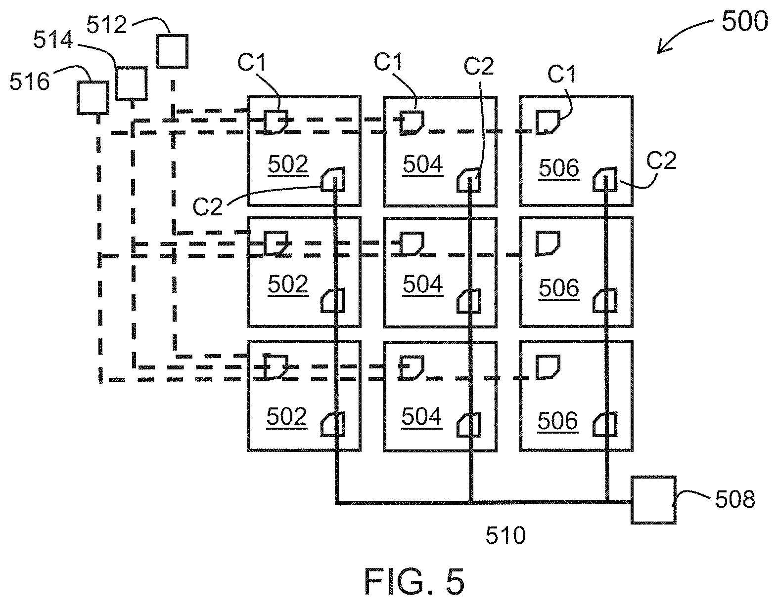 Patent US11777059 Figure 7 – Pixelated light-emitting diode for self-aligned photoresist patterning
