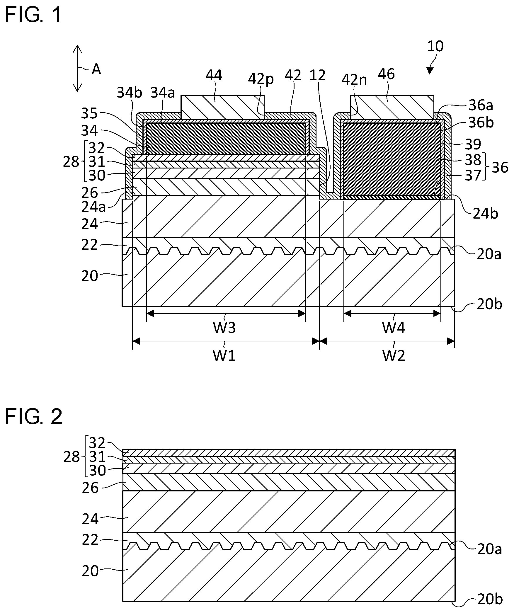 Patent US11777060 Figure 1 – Semiconductor light-emitting element and method of manufacturing semiconductor light-emitting element