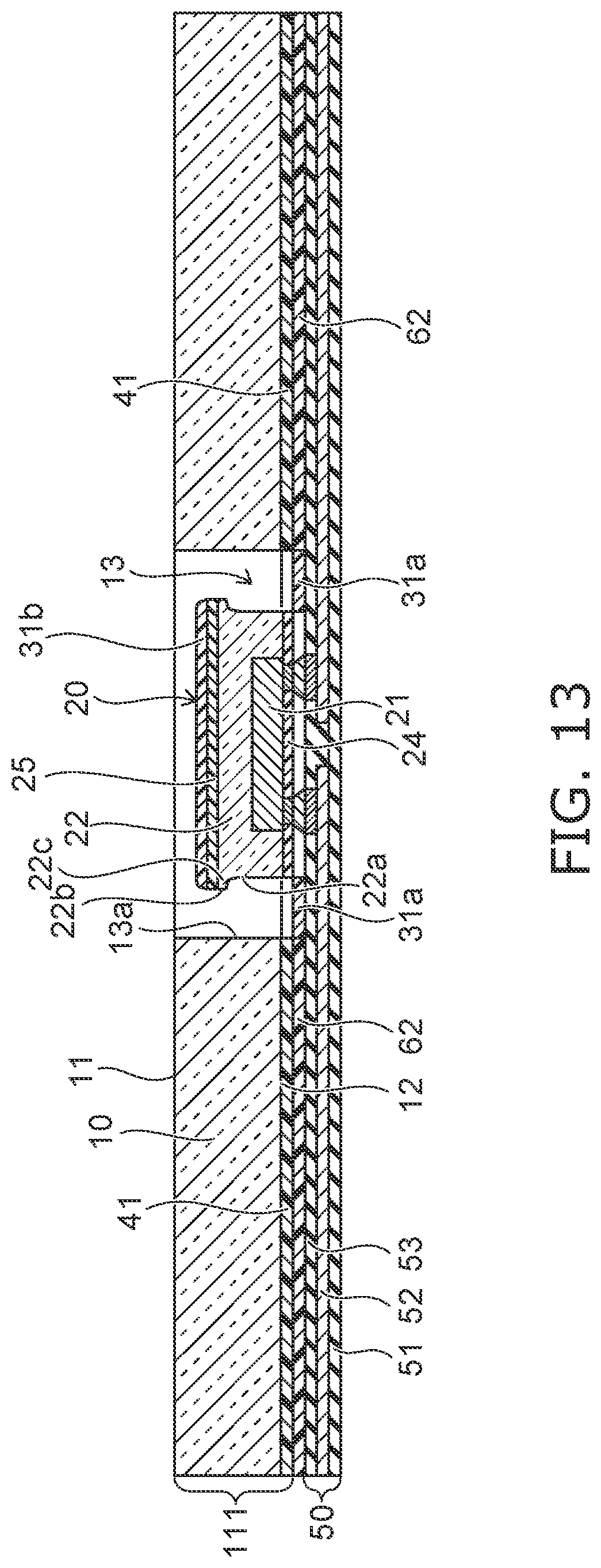 Patent US11777063 Figure 13 – Method for manufacturing planar light source, planar light source, and light source