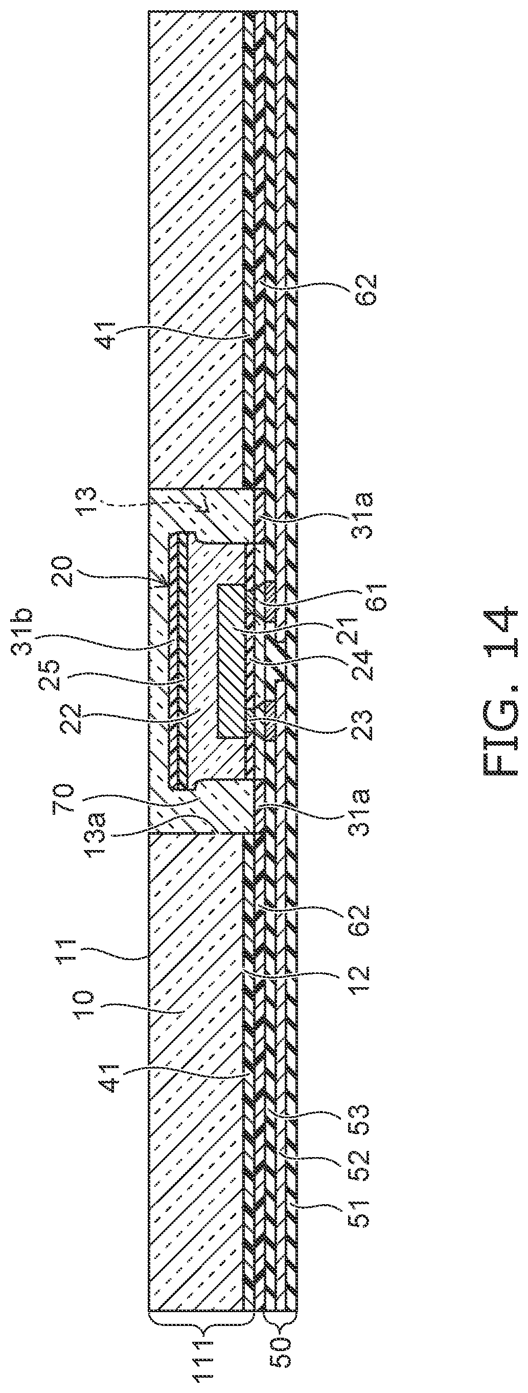 Patent US11777063 Figure 14 – Method for manufacturing planar light source, planar light source, and light source