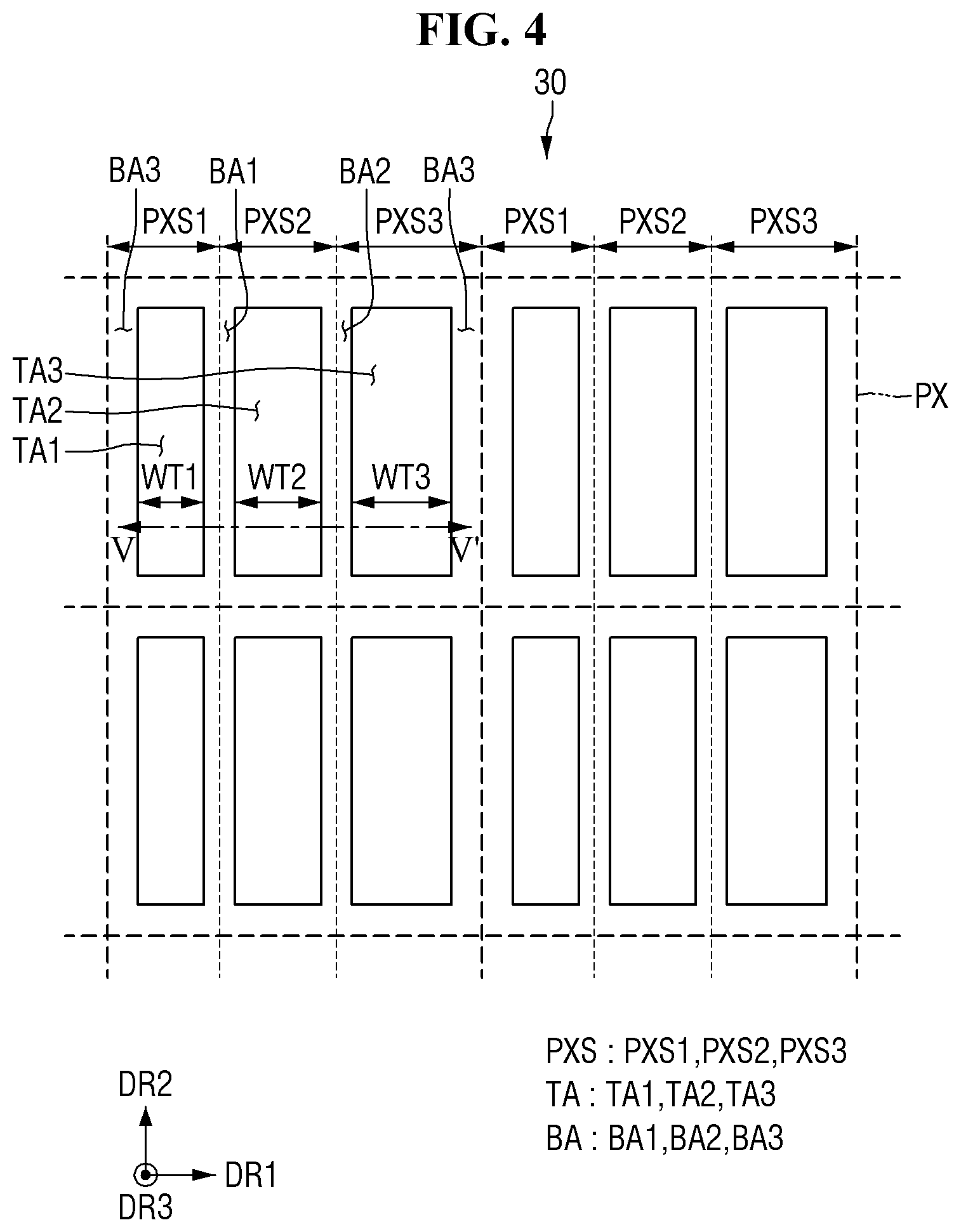 Patent US11777064 Figure 4 – Display device and method of repairing display device