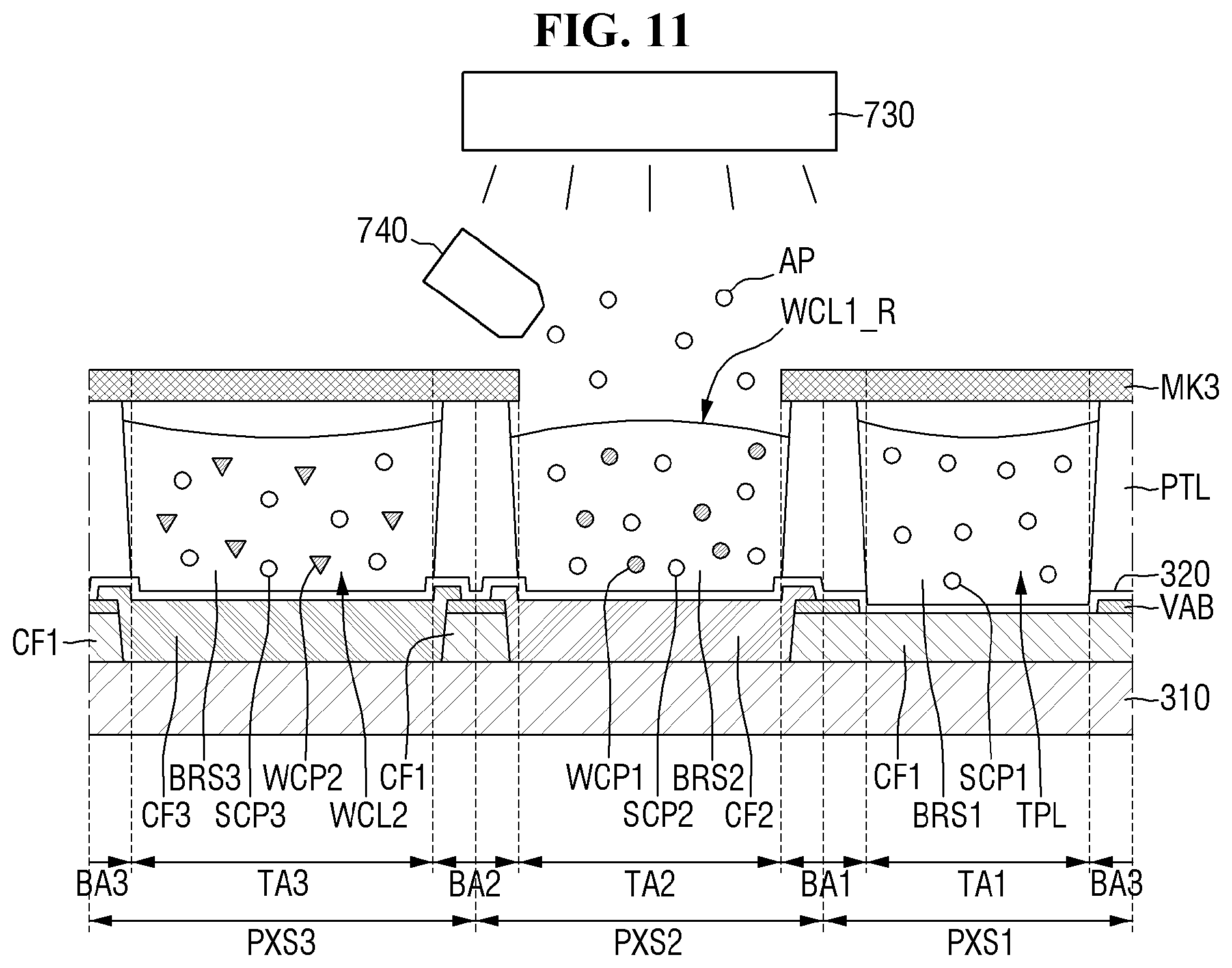 Patent US11777064 Figure 11 – Display device and method of repairing display device