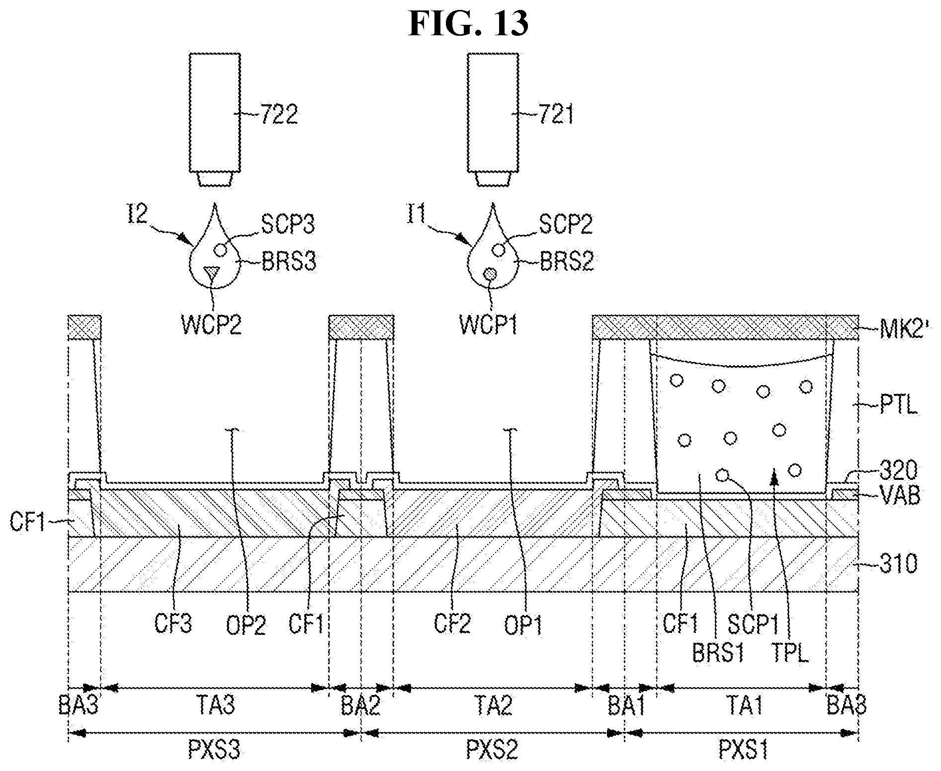 Patent US11777064 Figure 13 – Display device and method of repairing display device