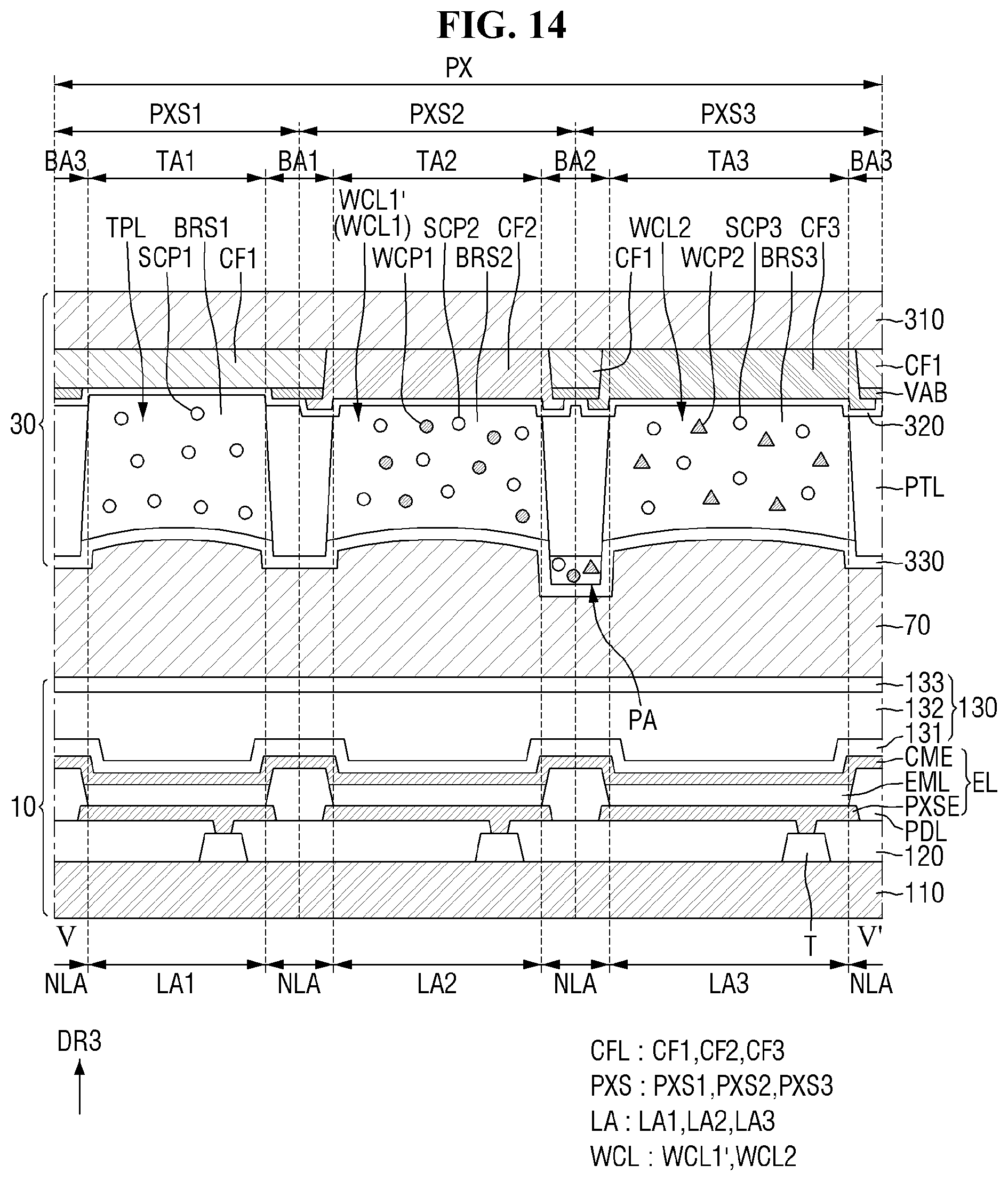 Patent US11777064 Figure 14 – Display device and method of repairing display device