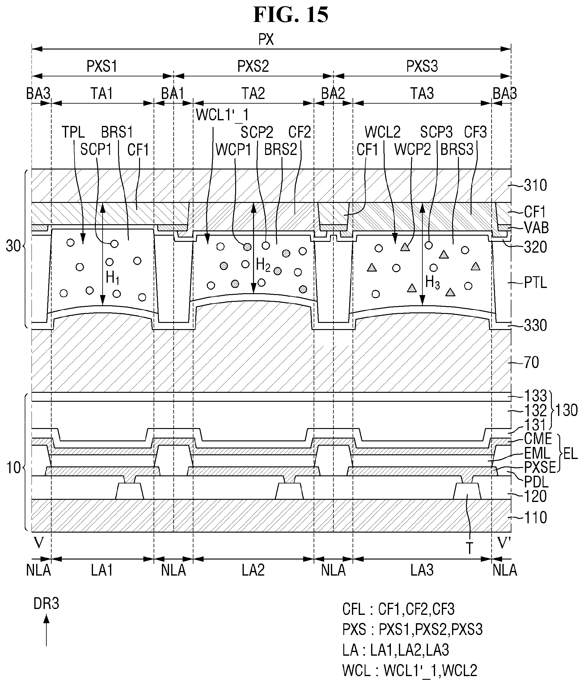 Patent US11777064 Figure 15 – Display device and method of repairing display device