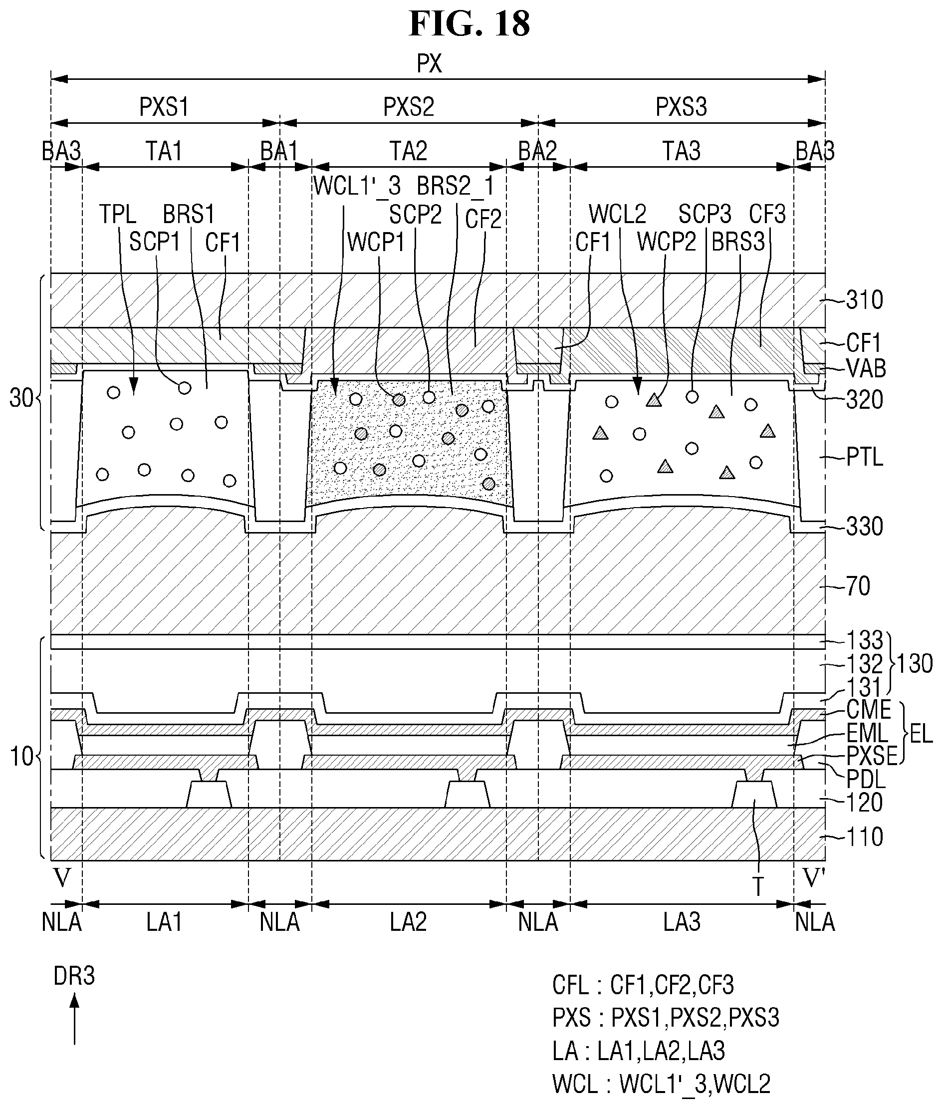 Patent US11777064 Figure 18 – Display device and method of repairing display device