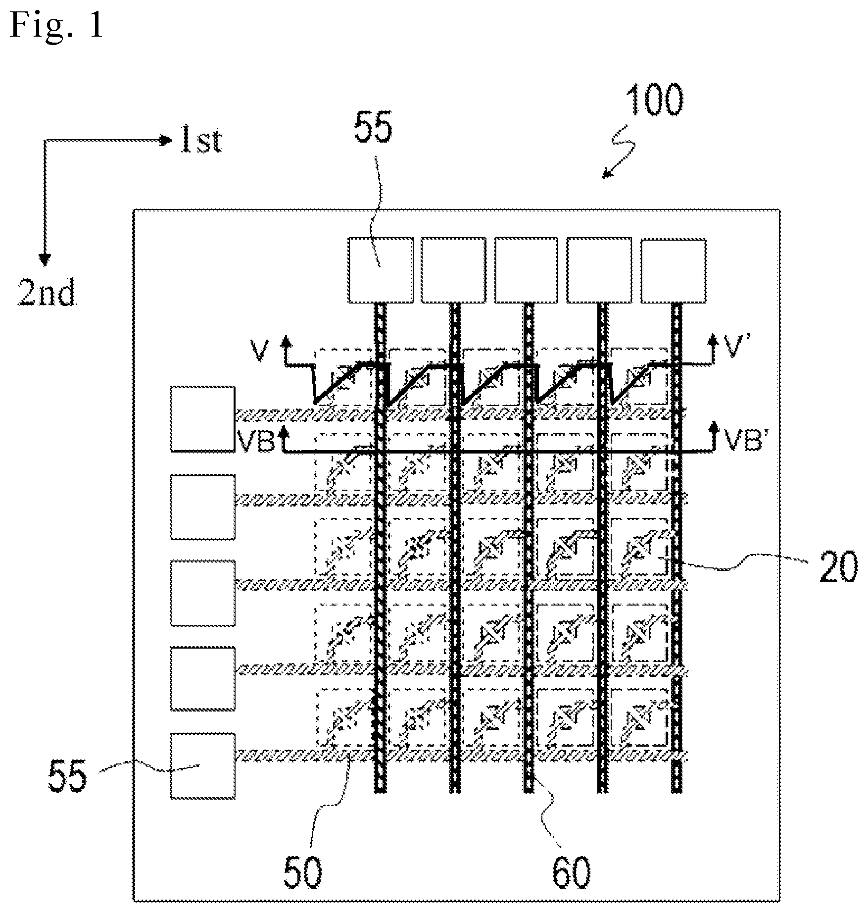 Patent US11777069 Figure 1 – Light-emitting module