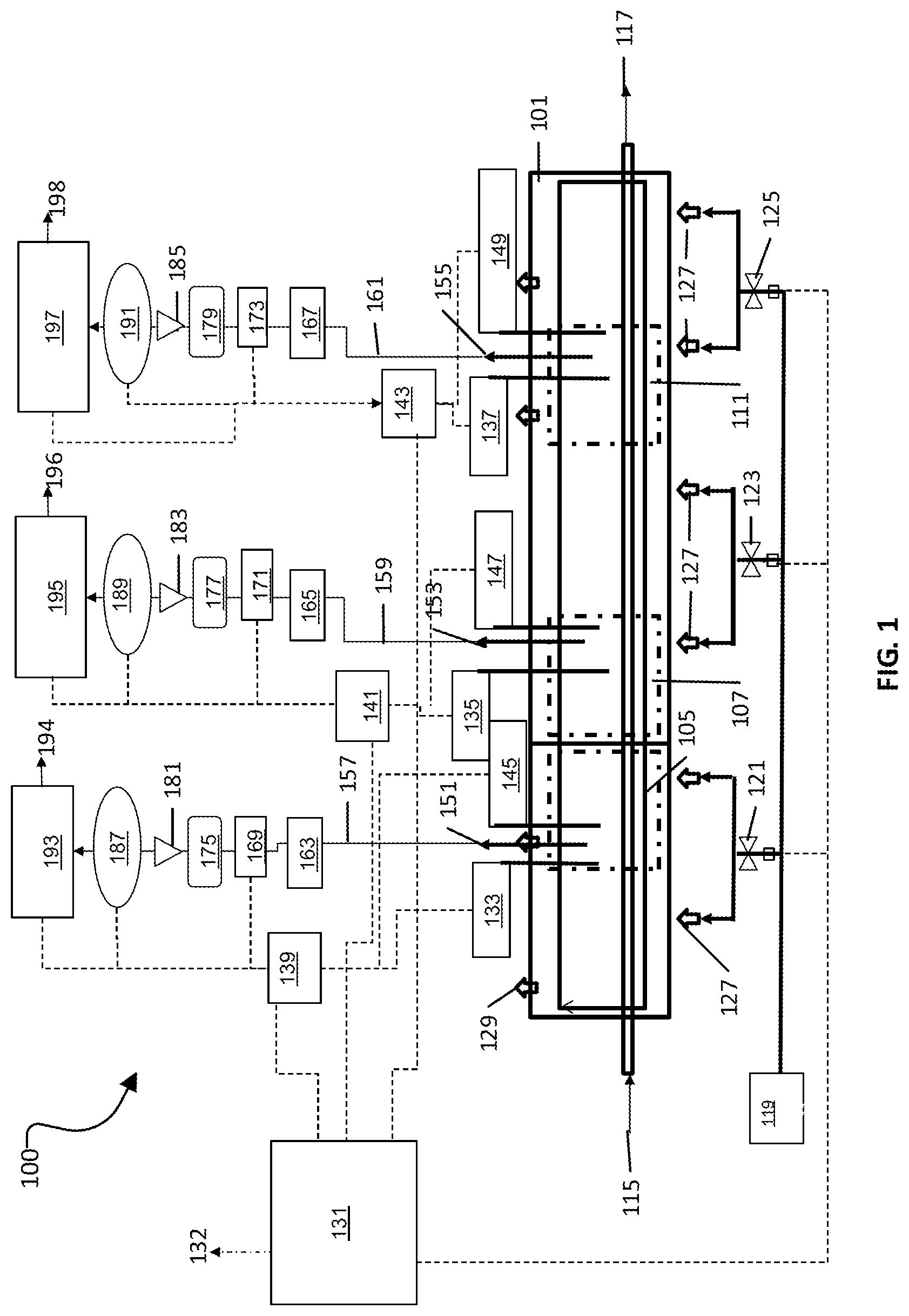 Patent US11777073 Figure 1 – Furnace atmosphere control for lithium-ion battery cathode material production