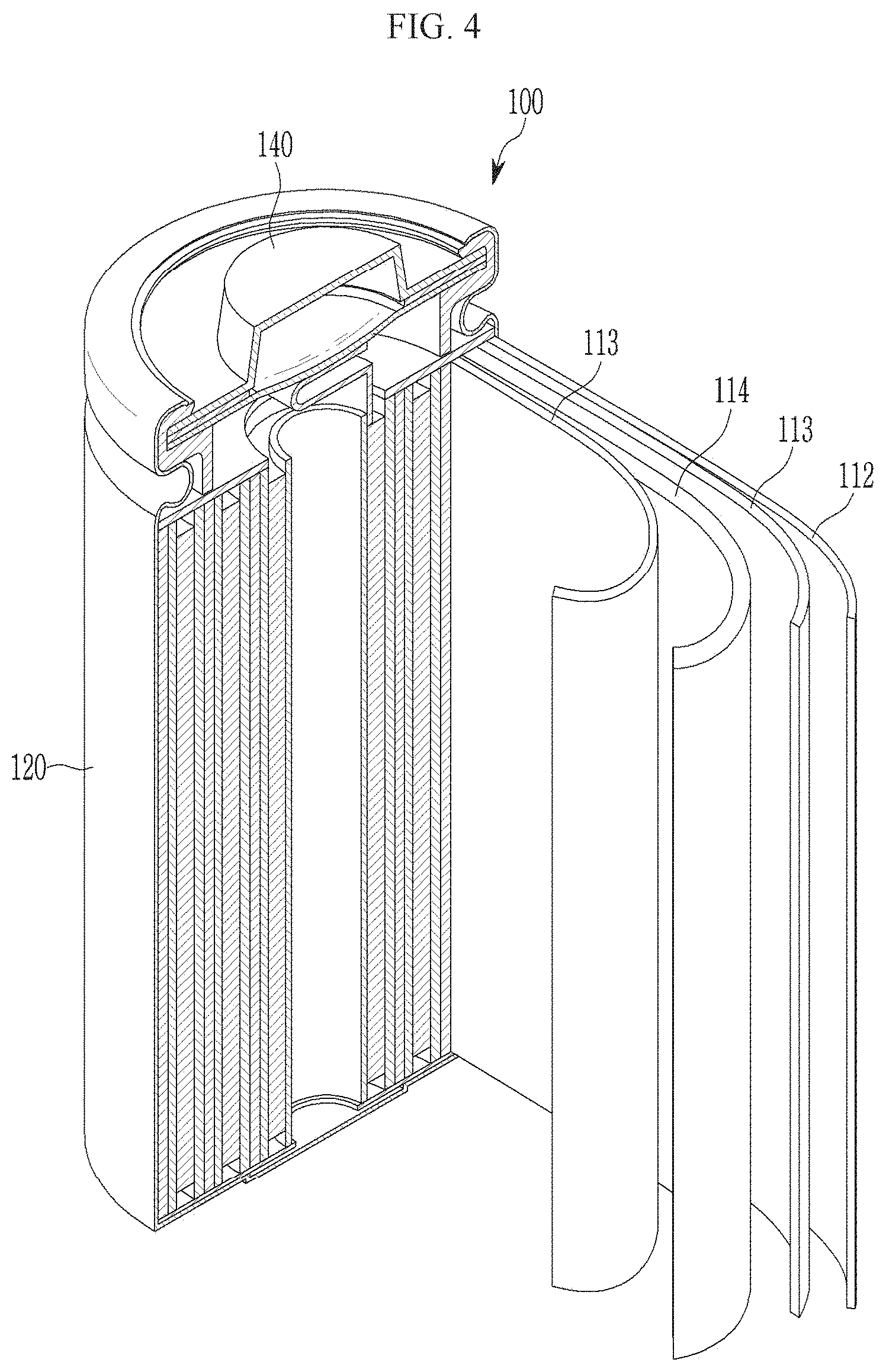 Patent US11777075 Figure 4 – Positive active material for rechargeable lithium battery, preparing method thereof and rechargeable lithium battery comprising positive electrode including positive active material