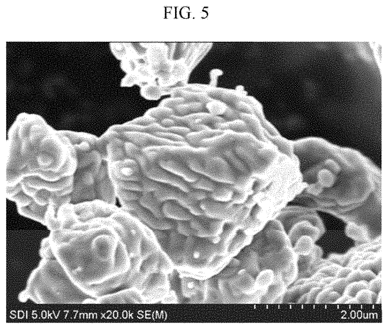 Patent US11777075 Figure 5 – Positive active material for rechargeable lithium battery, preparing method thereof and rechargeable lithium battery comprising positive electrode including positive active material
