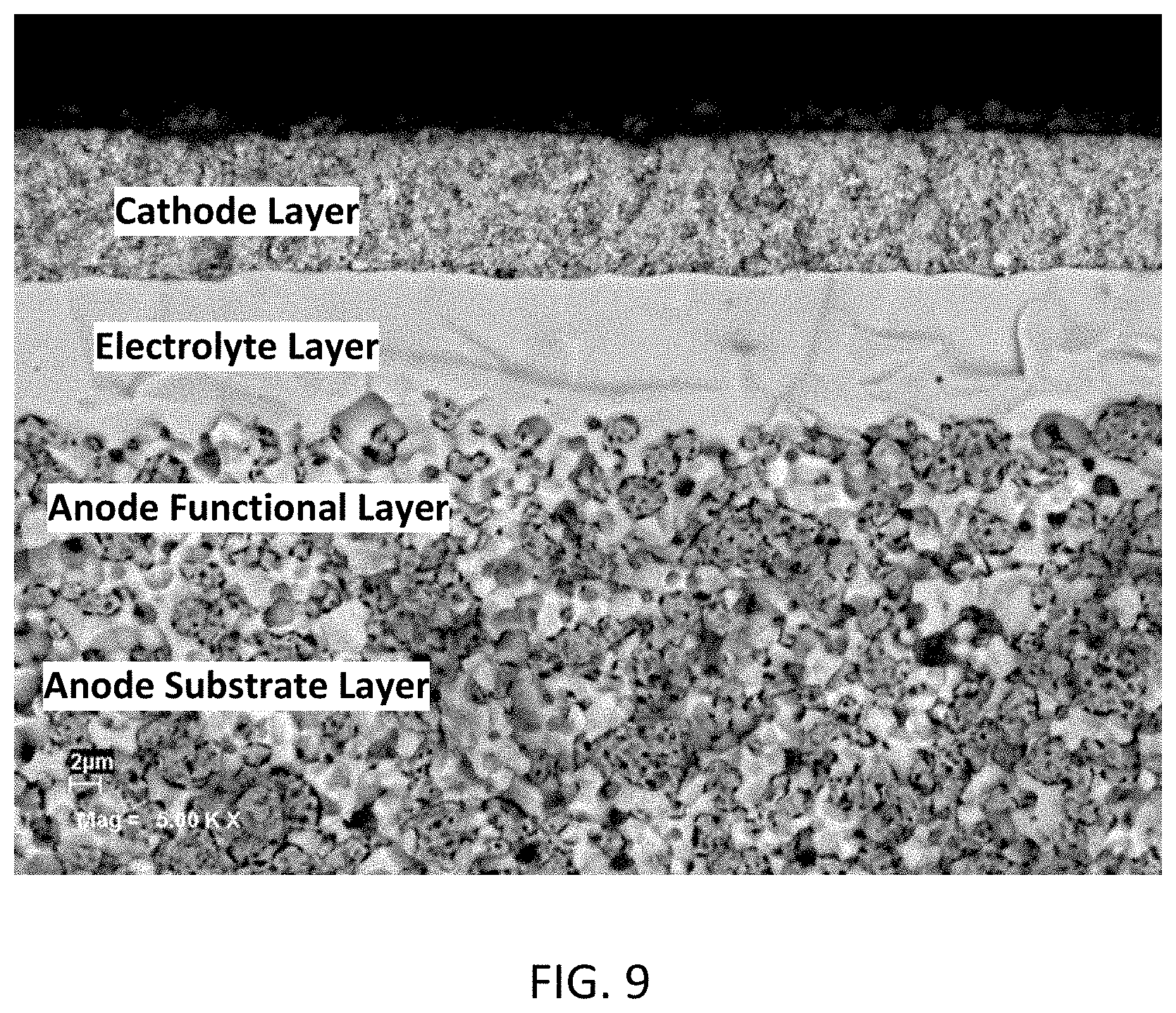 Patent US11777105 Figure 14 – Proton-conducting ceramic fuel cell architecture