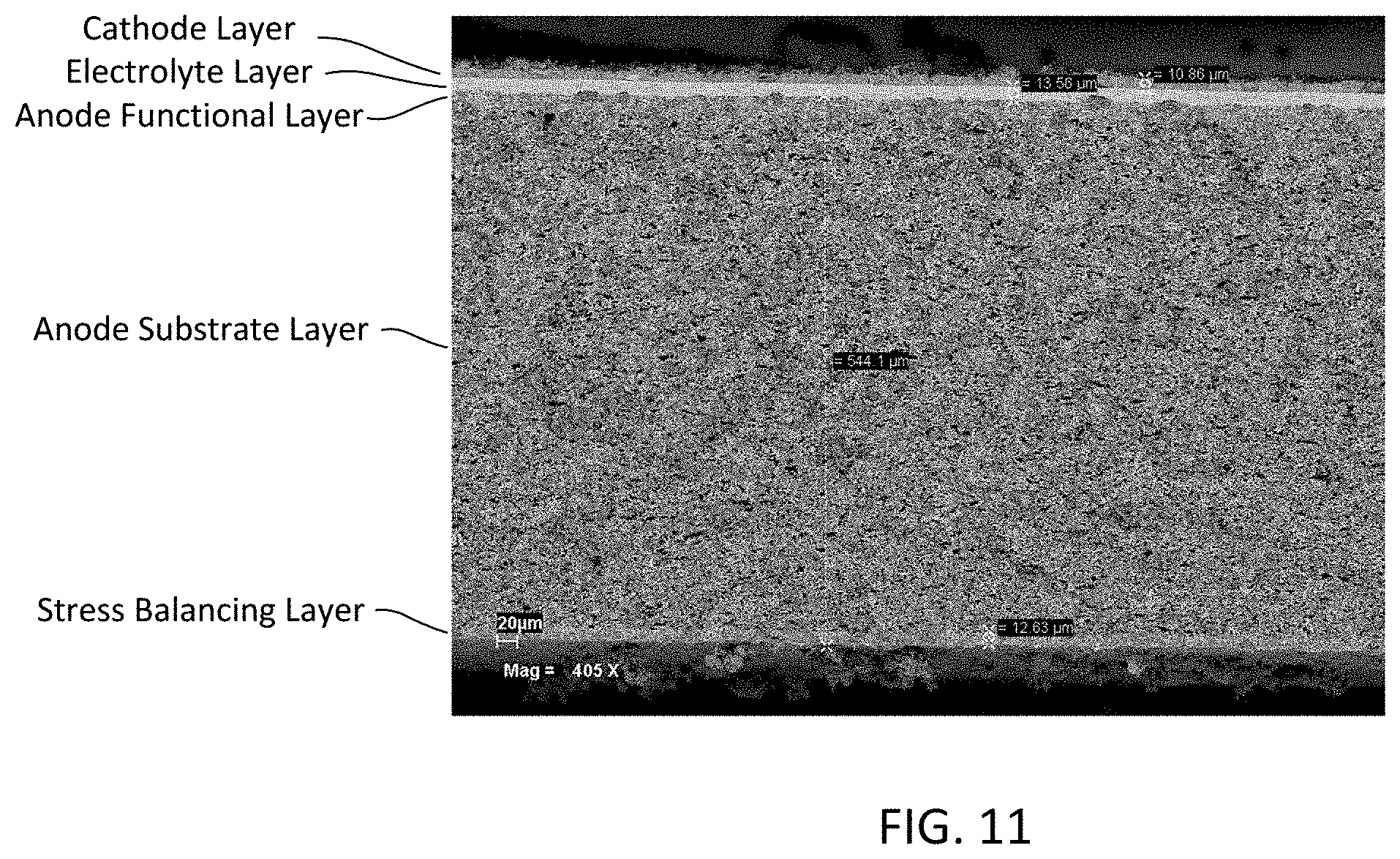 Patent US11777105 Figure 16 – Proton-conducting ceramic fuel cell architecture
