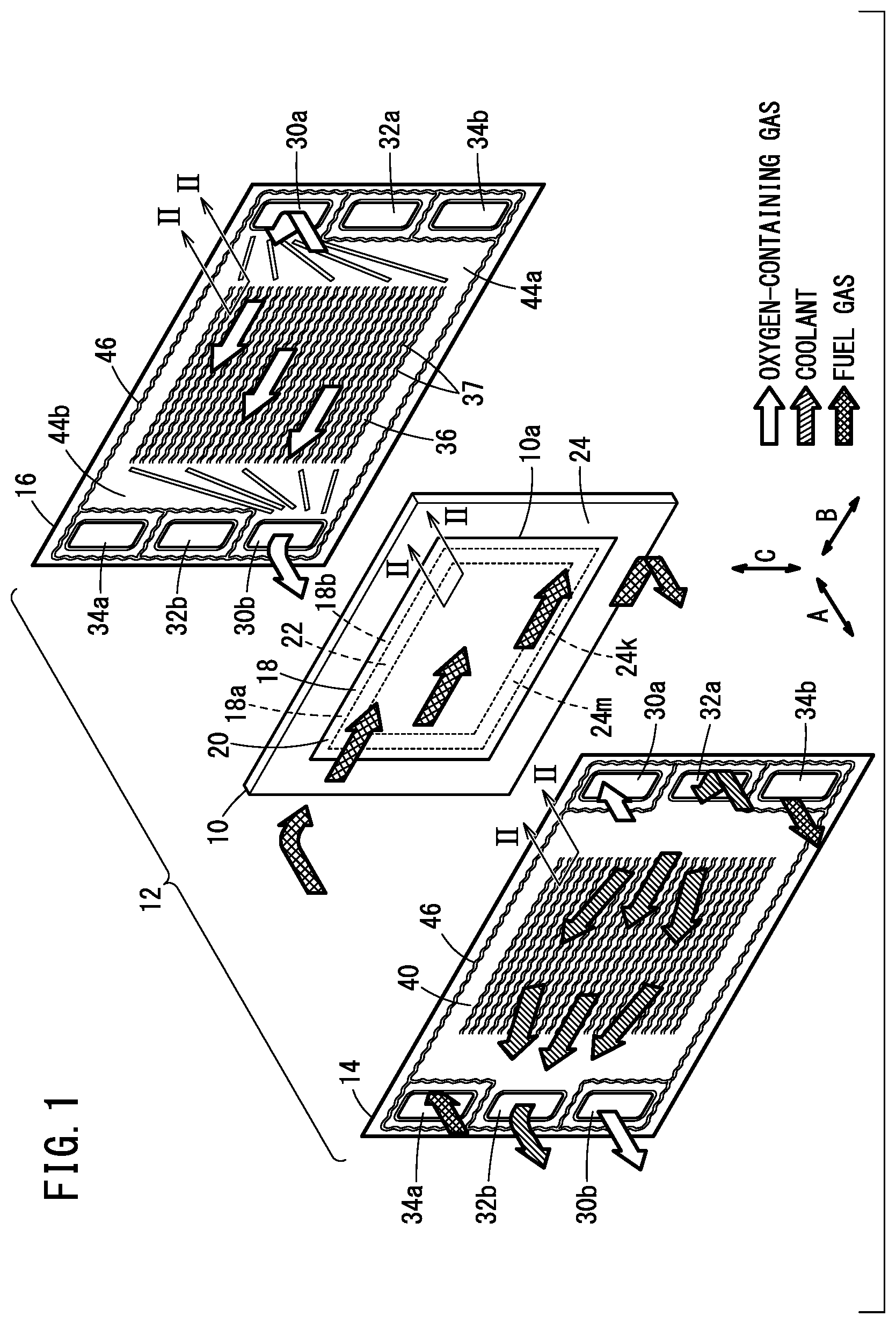 Patent US11777110 Figure 1 – Fuel cell