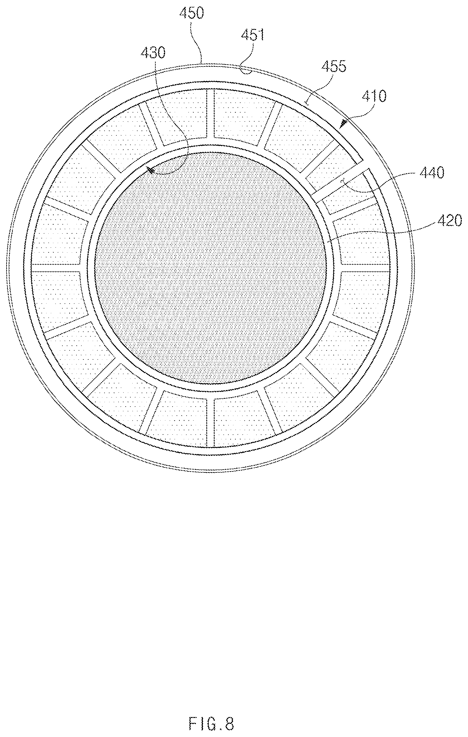 Patent US11777112 Figure 8 – Heat exchange apparatus for cooling water of fuel cell and fuel cell system including the same