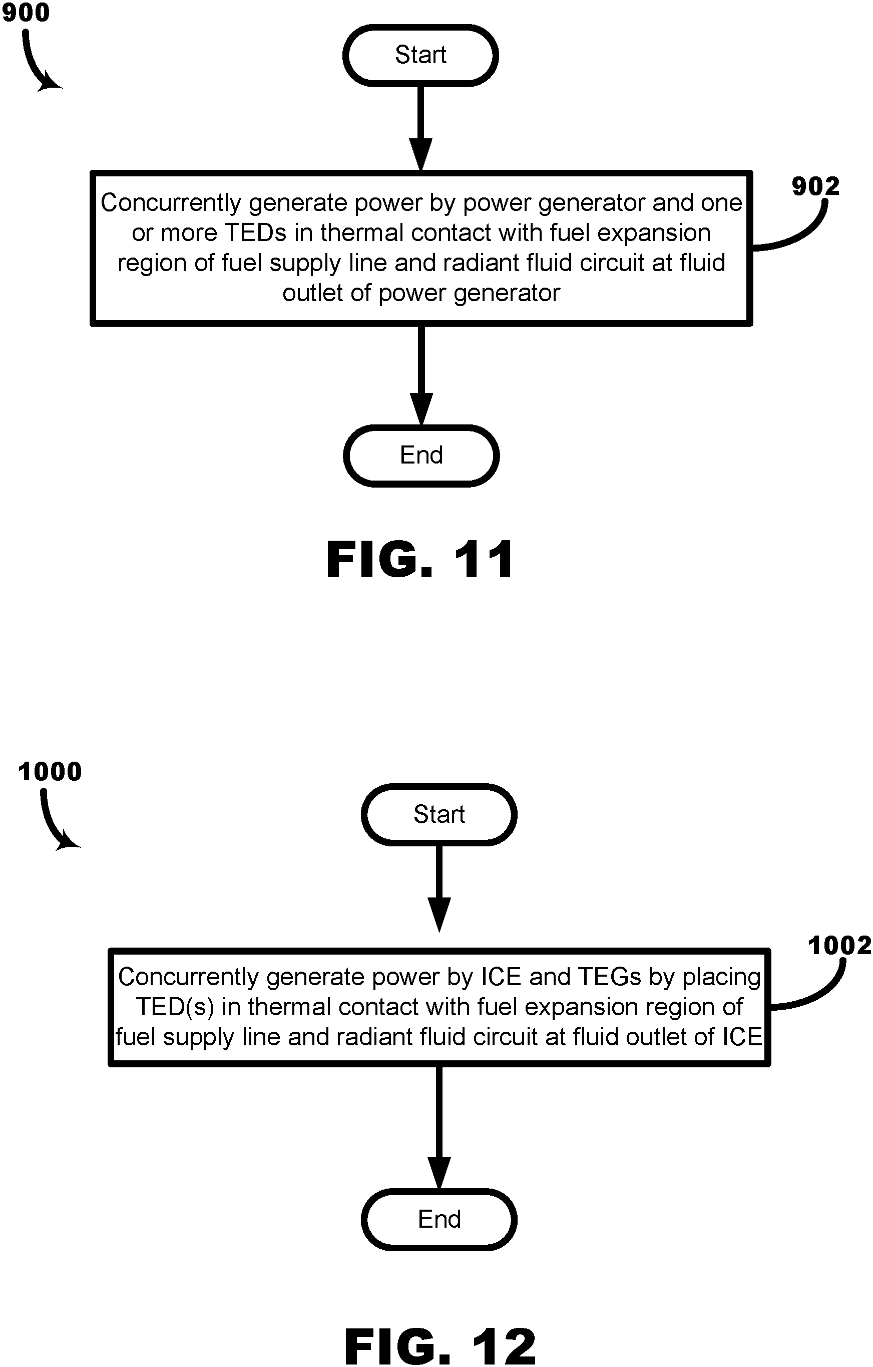 Patent US11777113 Figure 10 – Waste heat reclamation in a power generation system and method of operating a power generation system