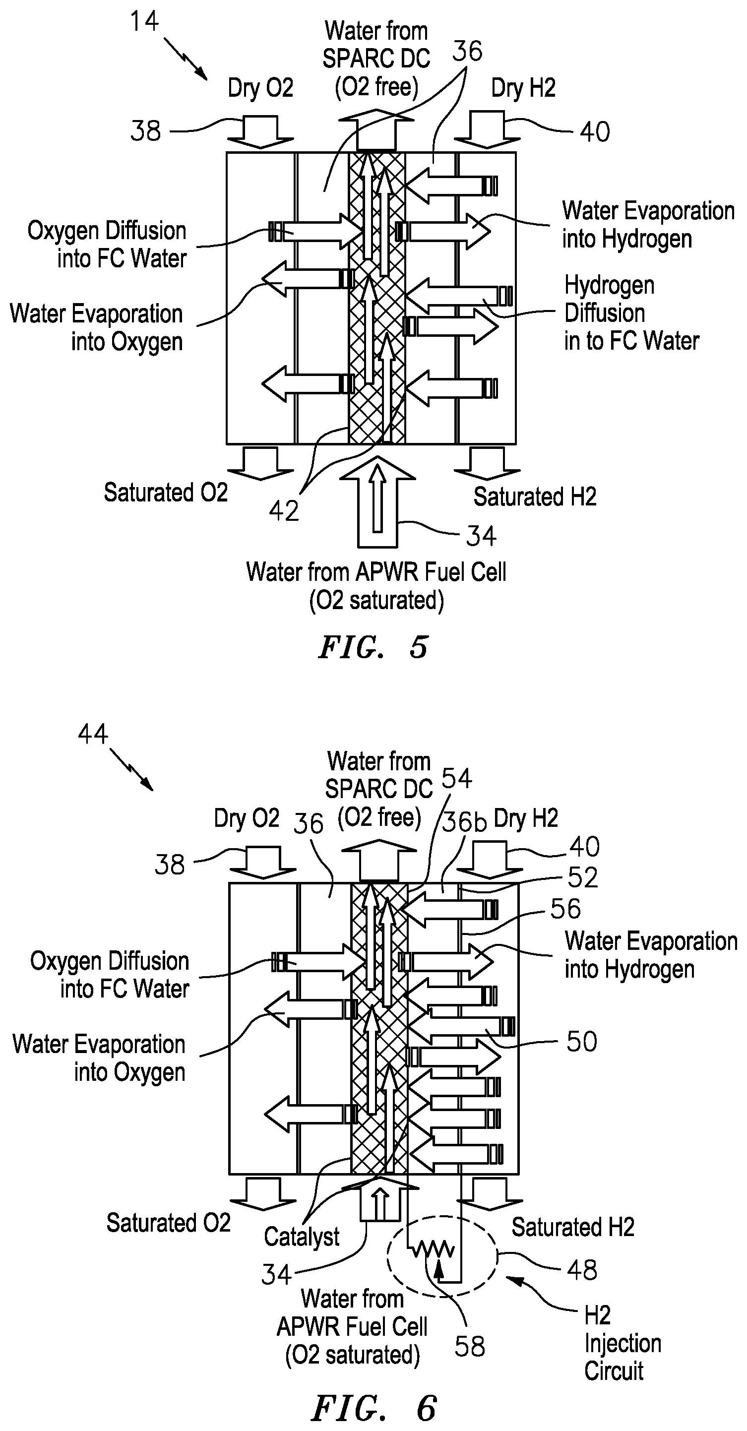 Patent US11777114 Figure 3 – Cascading stack electrochemical fuel cell