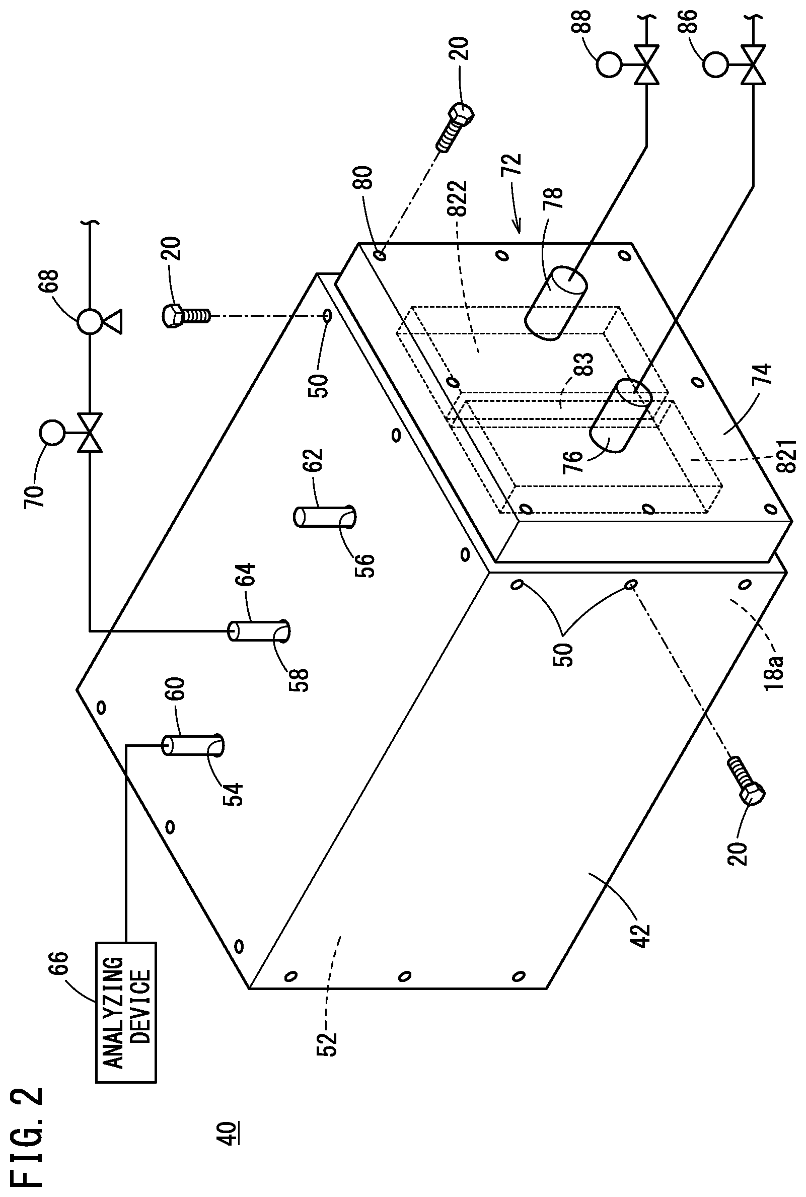 Patent US11777119 Figure 2 – Leak test method for fuel cell stack