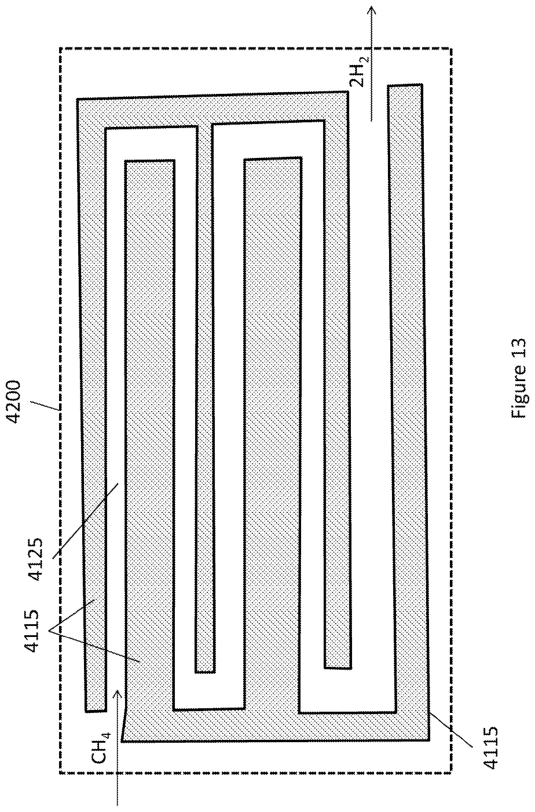 Patent US11777122 Figure 13 – Hydrogen generator with carbon capture for use with a hydrogen fuel cell