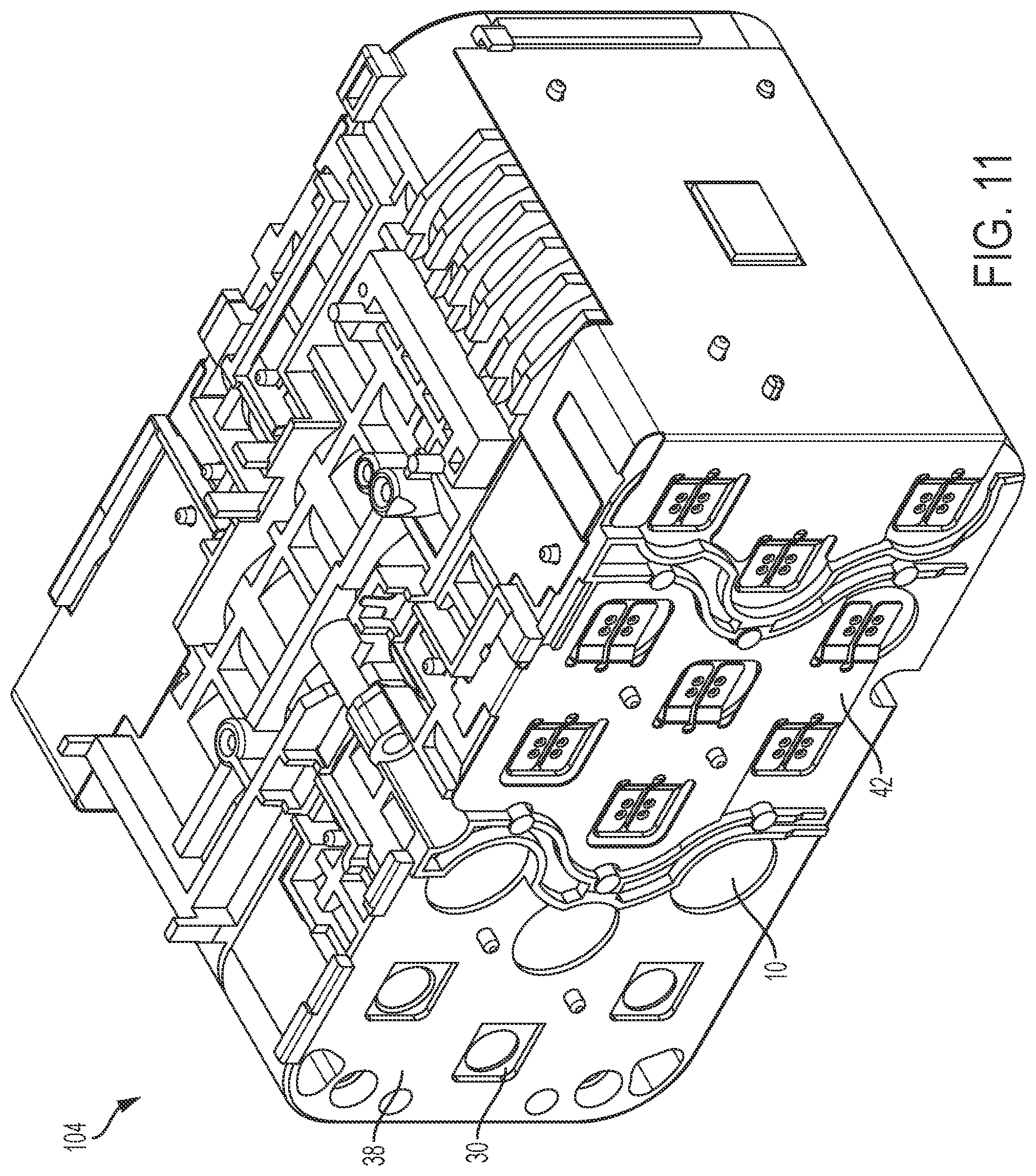 Patent US11777151 Figure 13 – Arrangements for inhibiting intrusion into battery pack electrical components