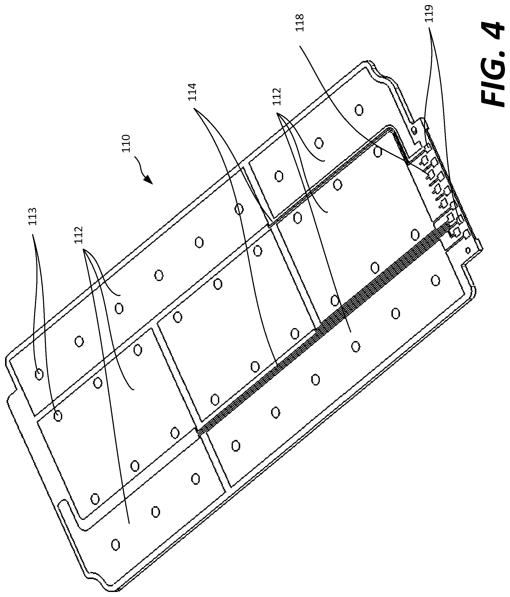 Patent US11777153 Figure 4 – Thermal and electrical management of battery packs