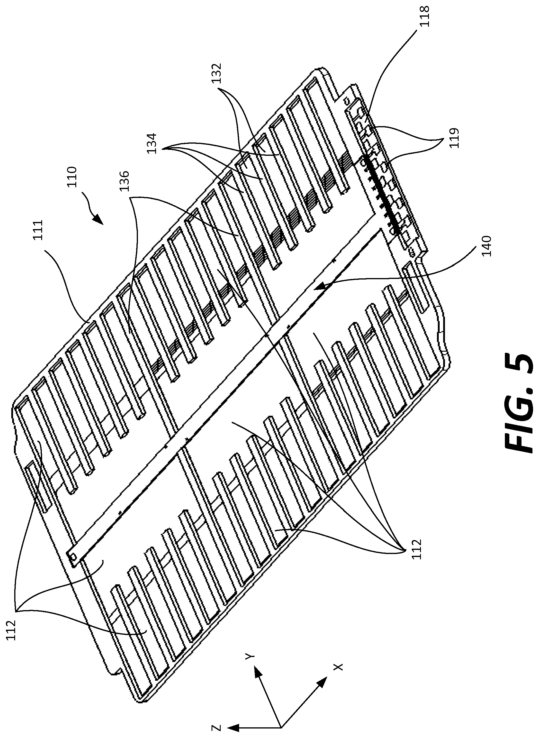Patent US11777153 Figure 5 – Thermal and electrical management of battery packs
