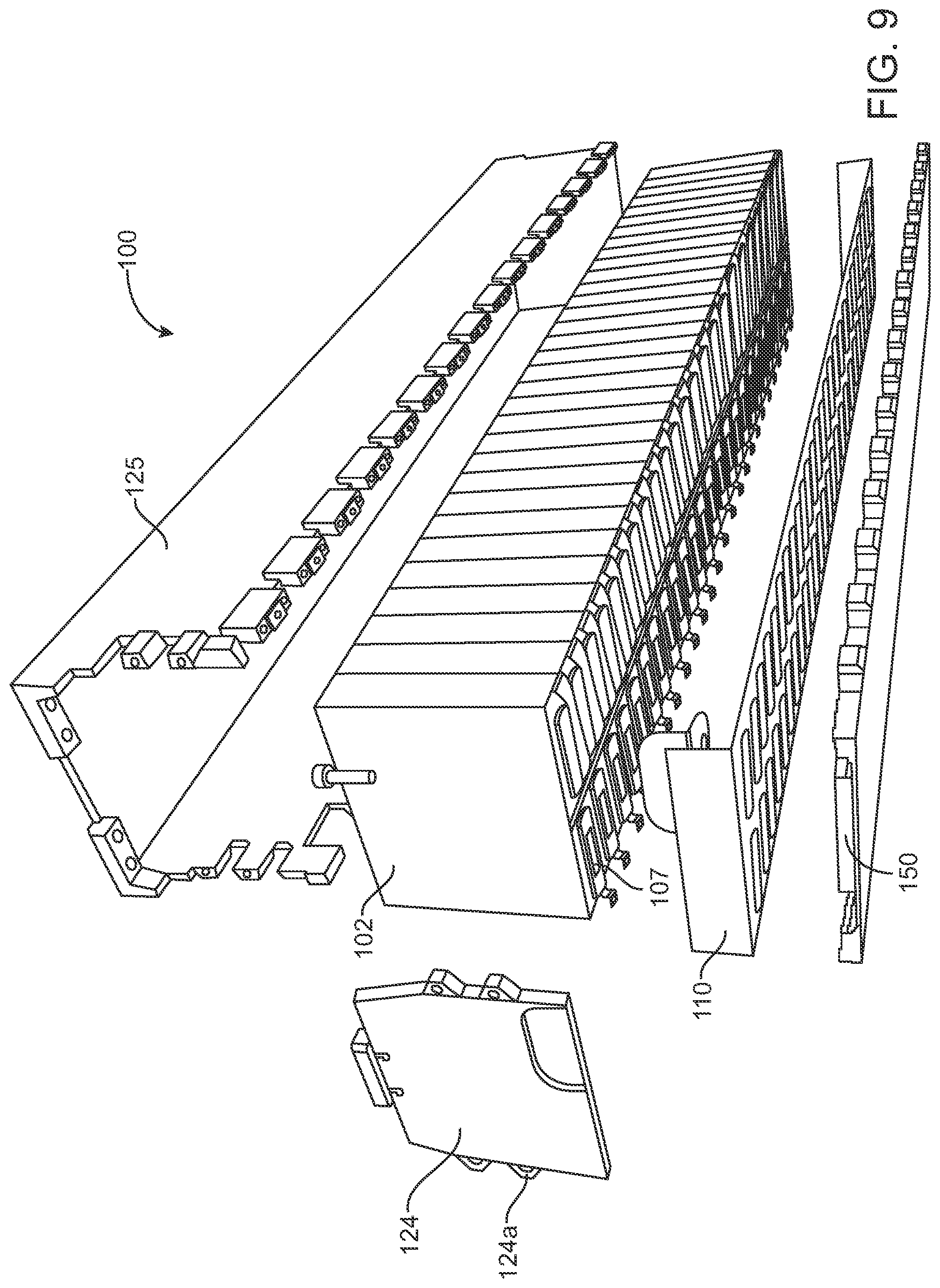 Patent US11777153 Figure 9 – Thermal and electrical management of battery packs