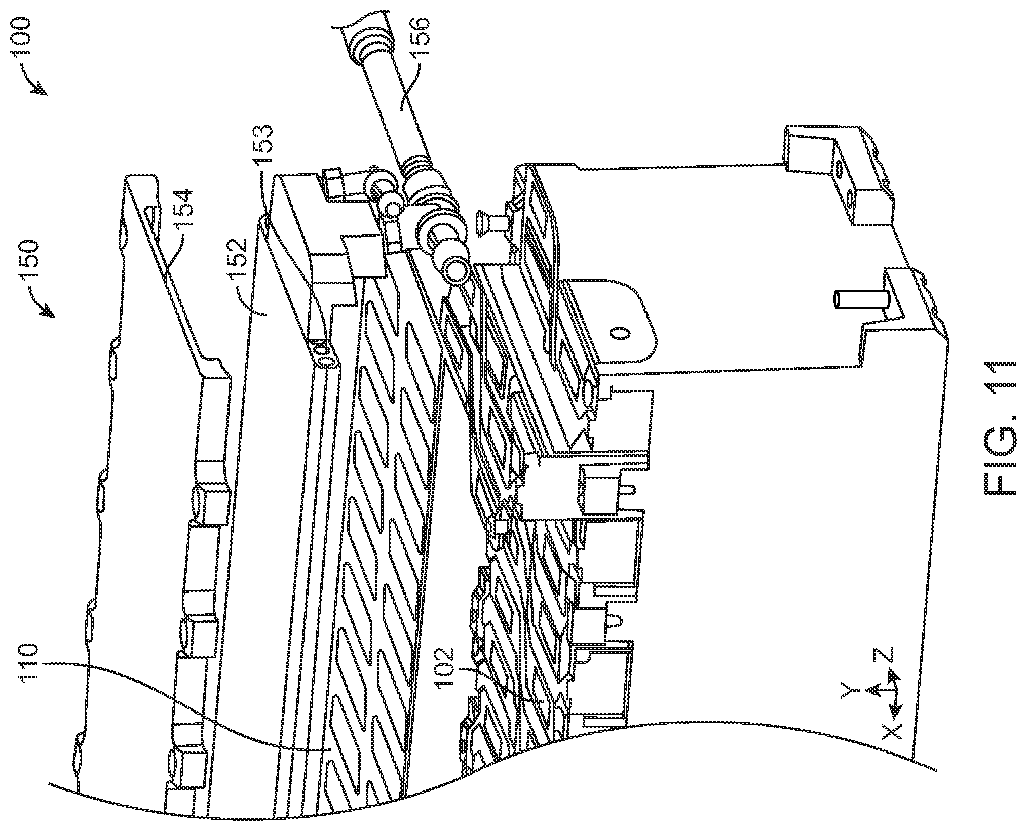 Patent US11777153 Figure 11 – Thermal and electrical management of battery packs